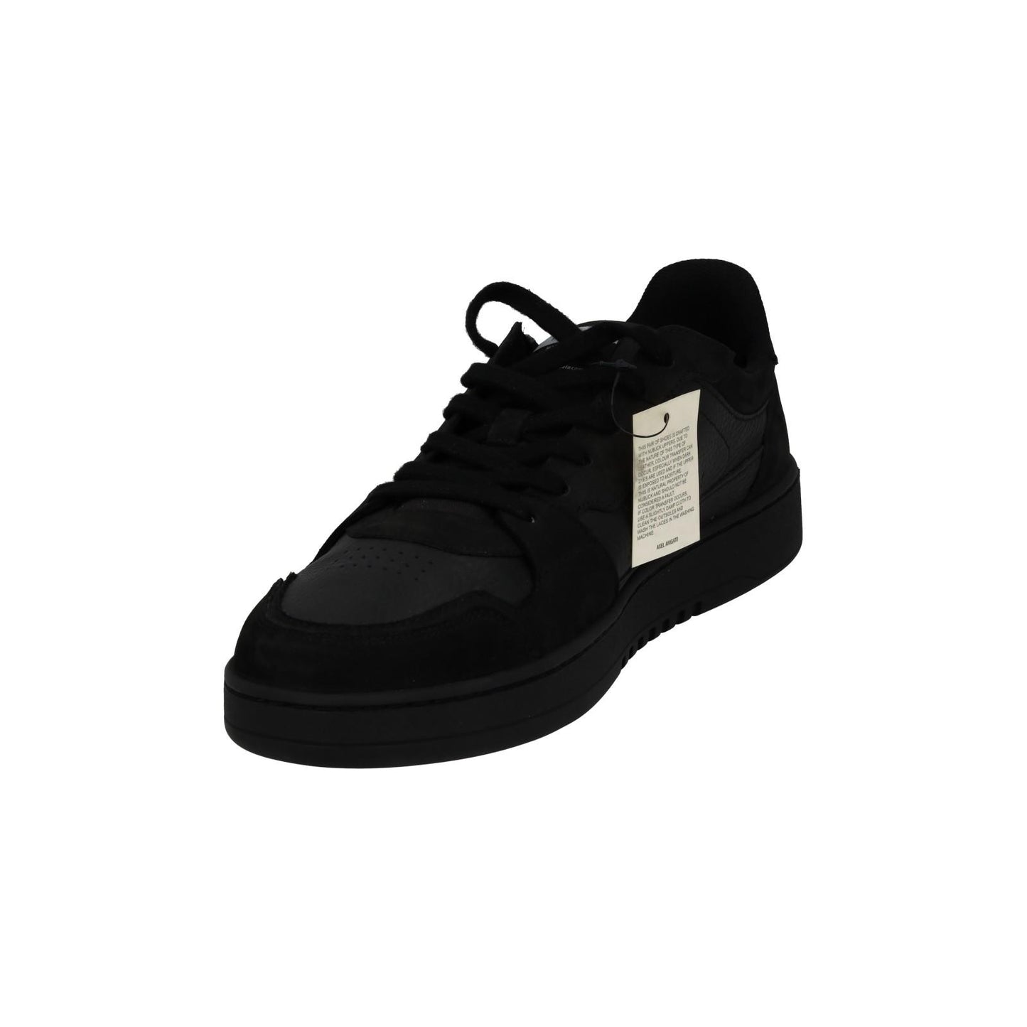 AXEL ARIGATO Trainers Dice Mono Sneaker Black Leather Suede UK11 NEW RRP215