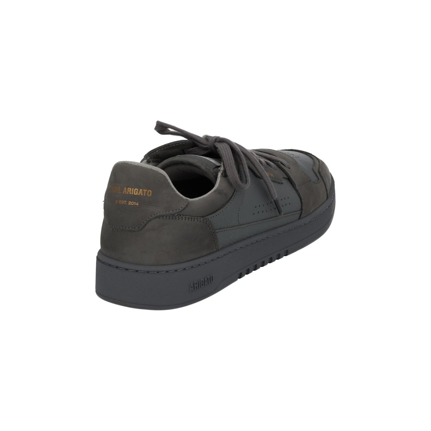 AXEL ARIGATO Trainers Dice Mono Sneaker Grey Leather Suede UK11 NEW RRP215