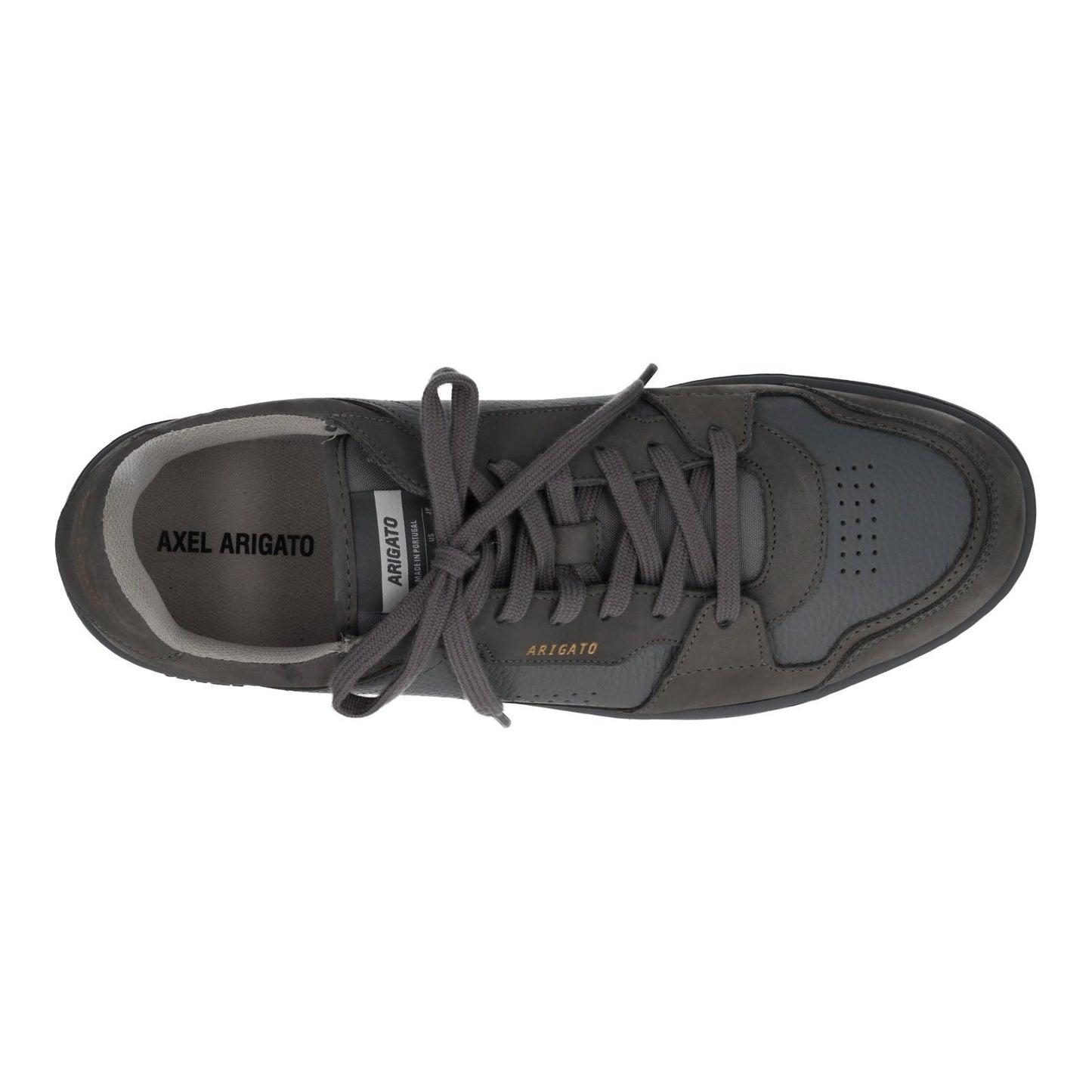 AXEL ARIGATO Trainers Dice Mono Sneaker Grey Leather Suede UK11 NEW RRP215