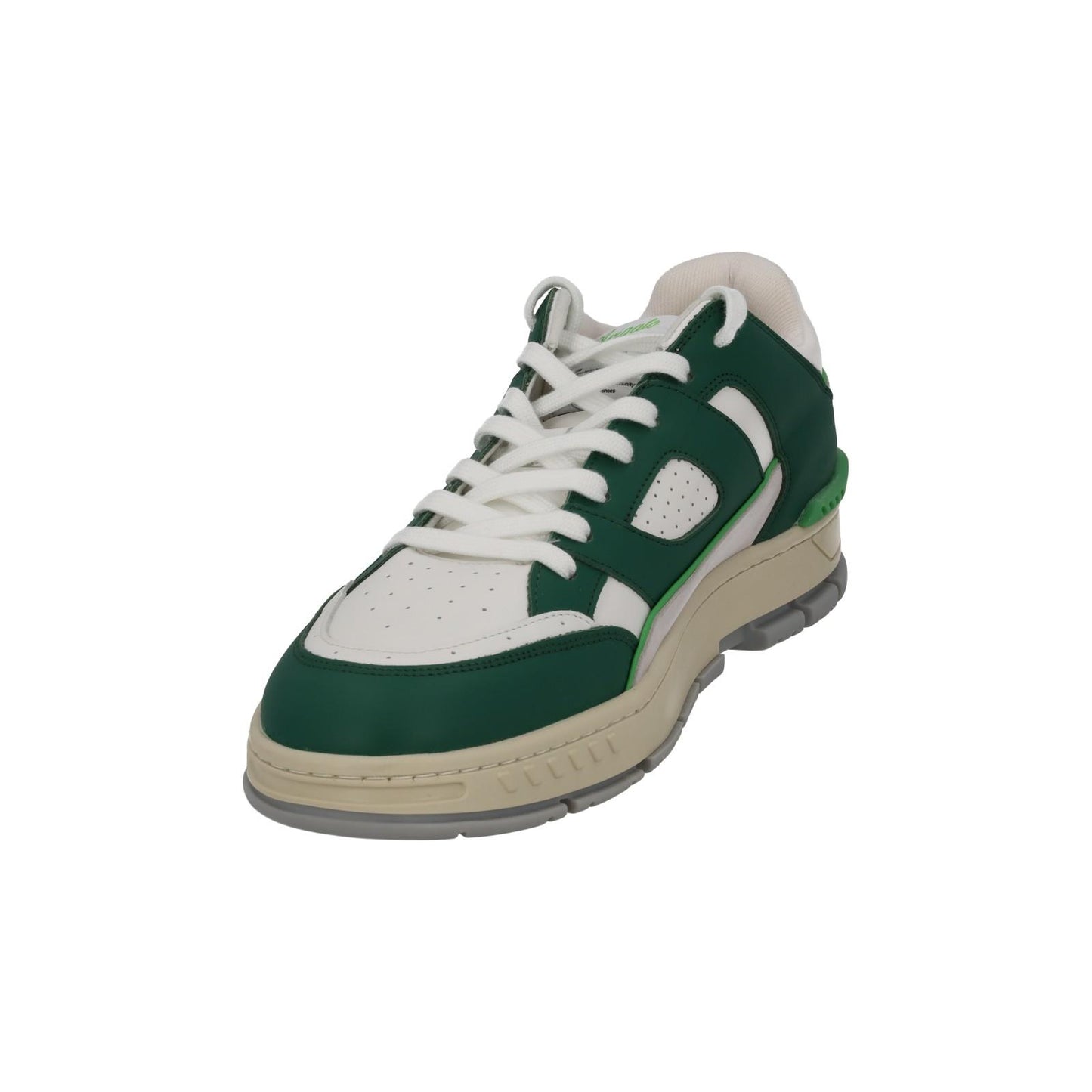 AXEL ARIGATO Trainer Area Low Lace Up Green White Leather UK10 NEW RRP265
