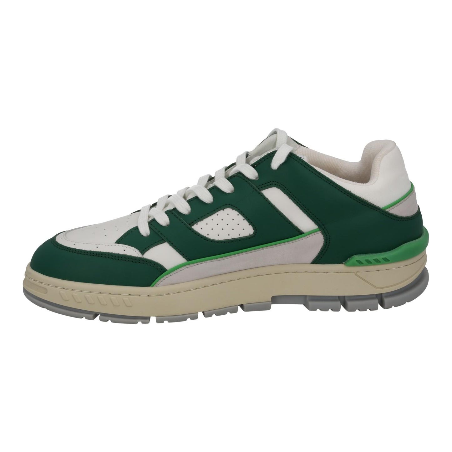 AXEL ARIGATO Trainer Area Low Lace Up Green White Leather UK10 NEW RRP265