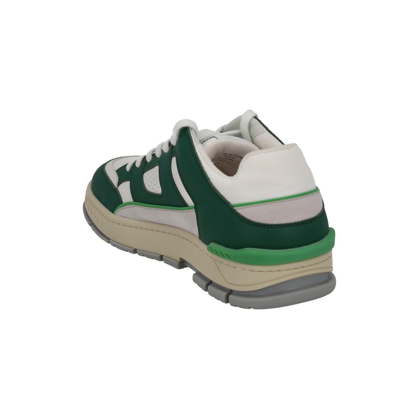 AXEL ARIGATO Trainer Area Low Lace Up Green White Leather UK10 NEW RRP265