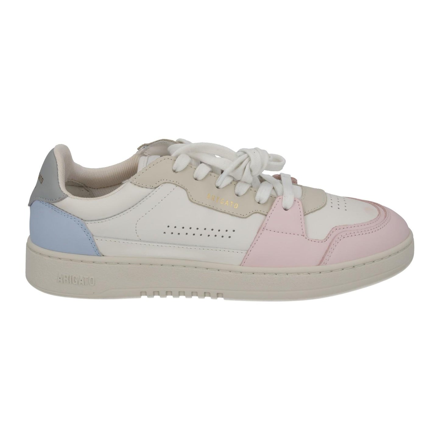 AXEL ARIGATO Trainers Dice Lo Sneaker White Pink Blue Leather UK7 NEW RRP215