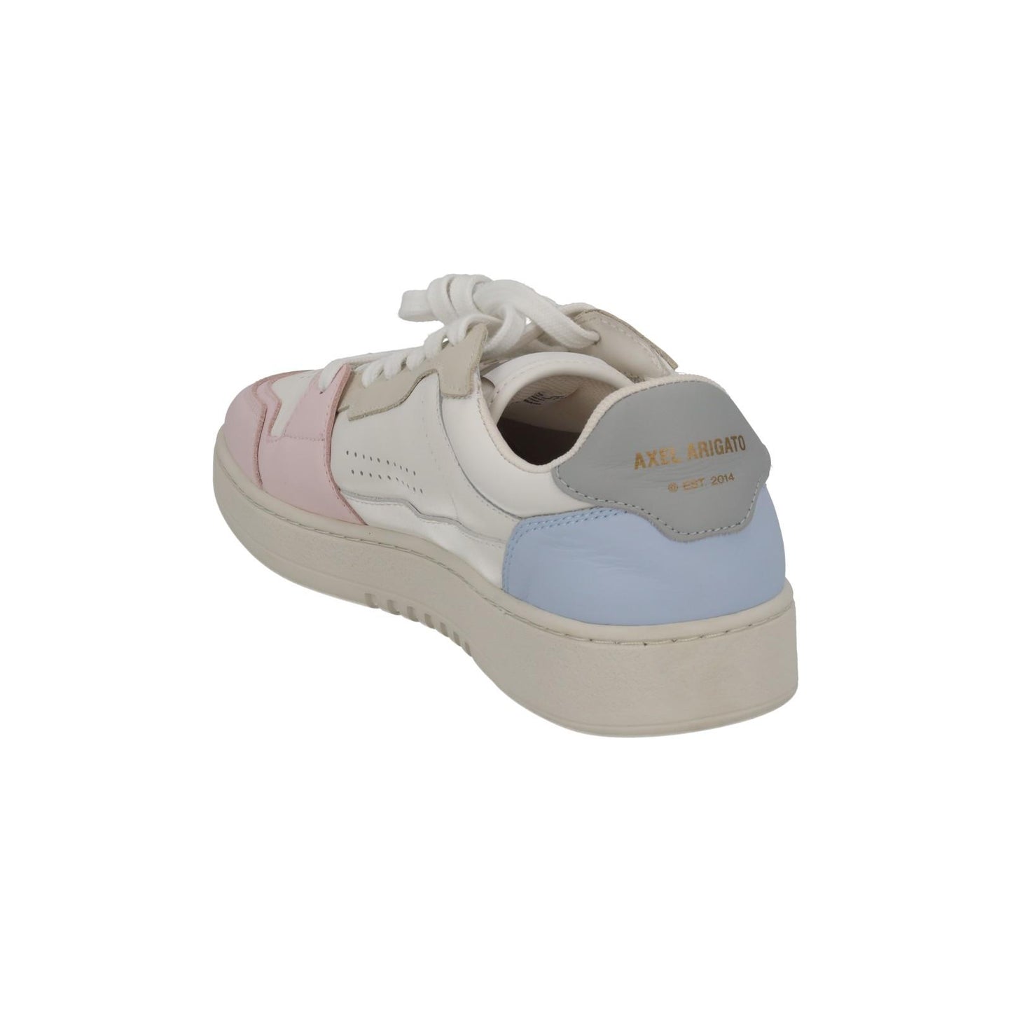 AXEL ARIGATO Trainers Dice Lo Sneaker White Pink Blue Leather UK7 NEW RRP215