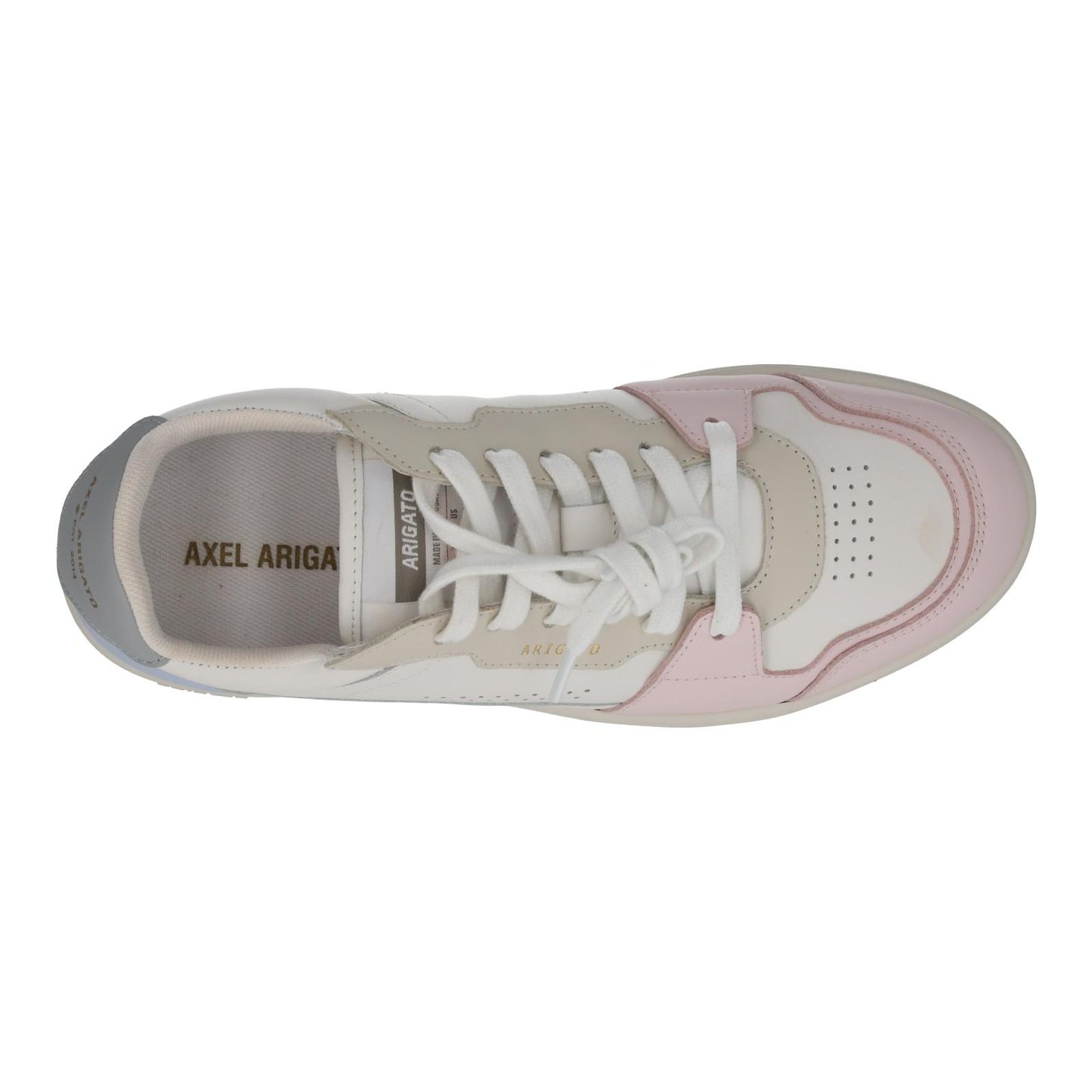 AXEL ARIGATO Trainers Dice Lo Sneaker White Pink Blue Leather UK7 NEW RRP215