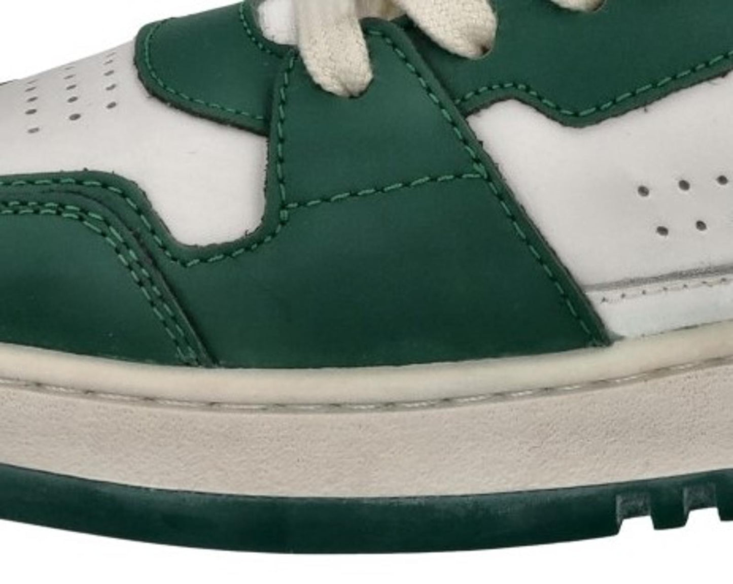 AXEL ARIGATO Trainers Dice Lo Sneaker White Green Leather EU37 UK4 NEW RRP215