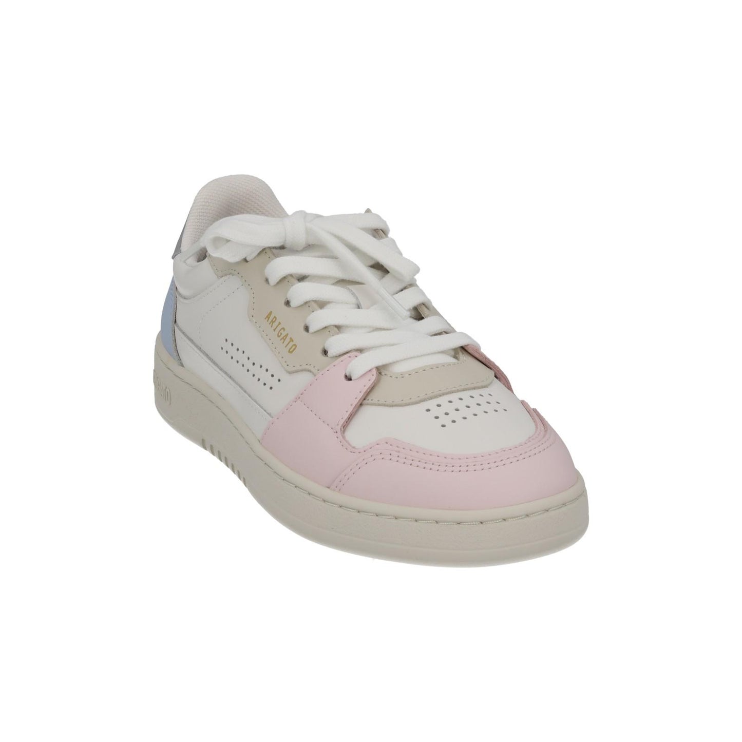 AXEL ARIGATO Trainers Dice Lo Lace White Pink Blue Leather UK4 NEW RRP215