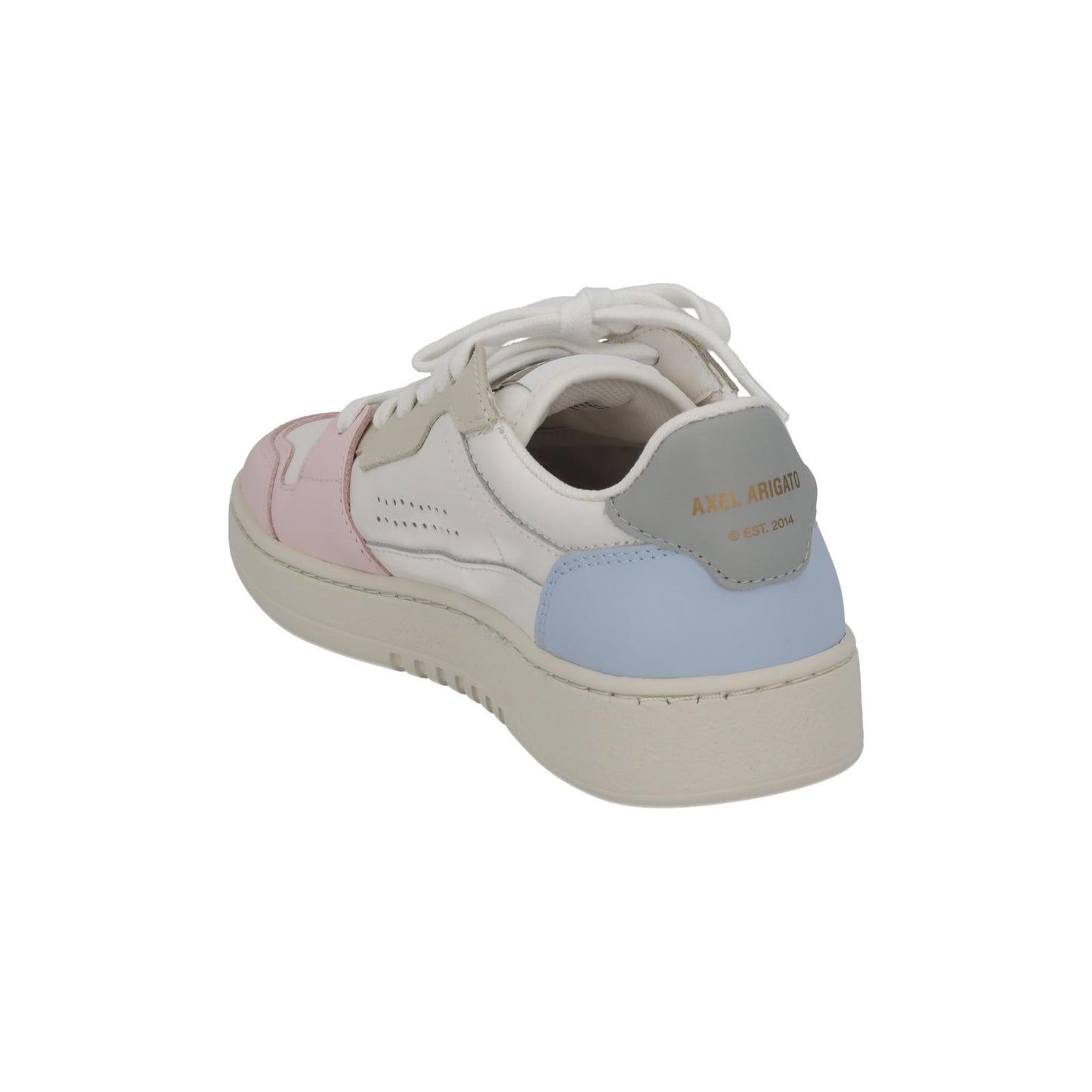 AXEL ARIGATO Trainers Dice Lo Lace White Pink Blue Leather UK4 NEW RRP215