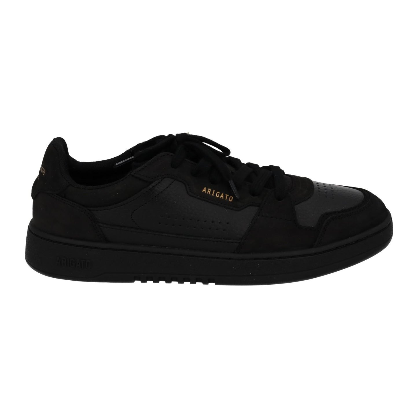 AXEL ARIGATO Trainers Dice Mono Sneaker Black Leather Suede UK6.5 NEW RRP215