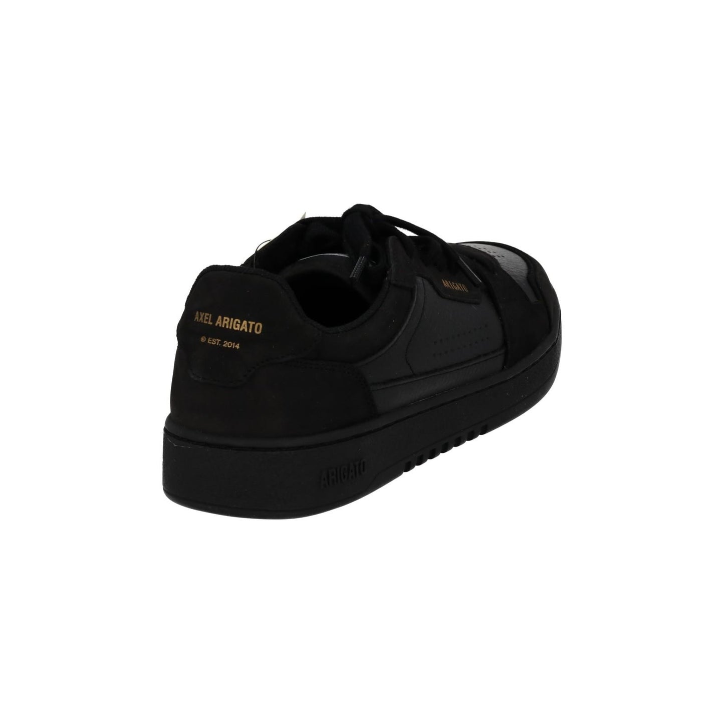 AXEL ARIGATO Trainers Dice Mono Sneaker Black Leather Suede UK6.5 NEW RRP215