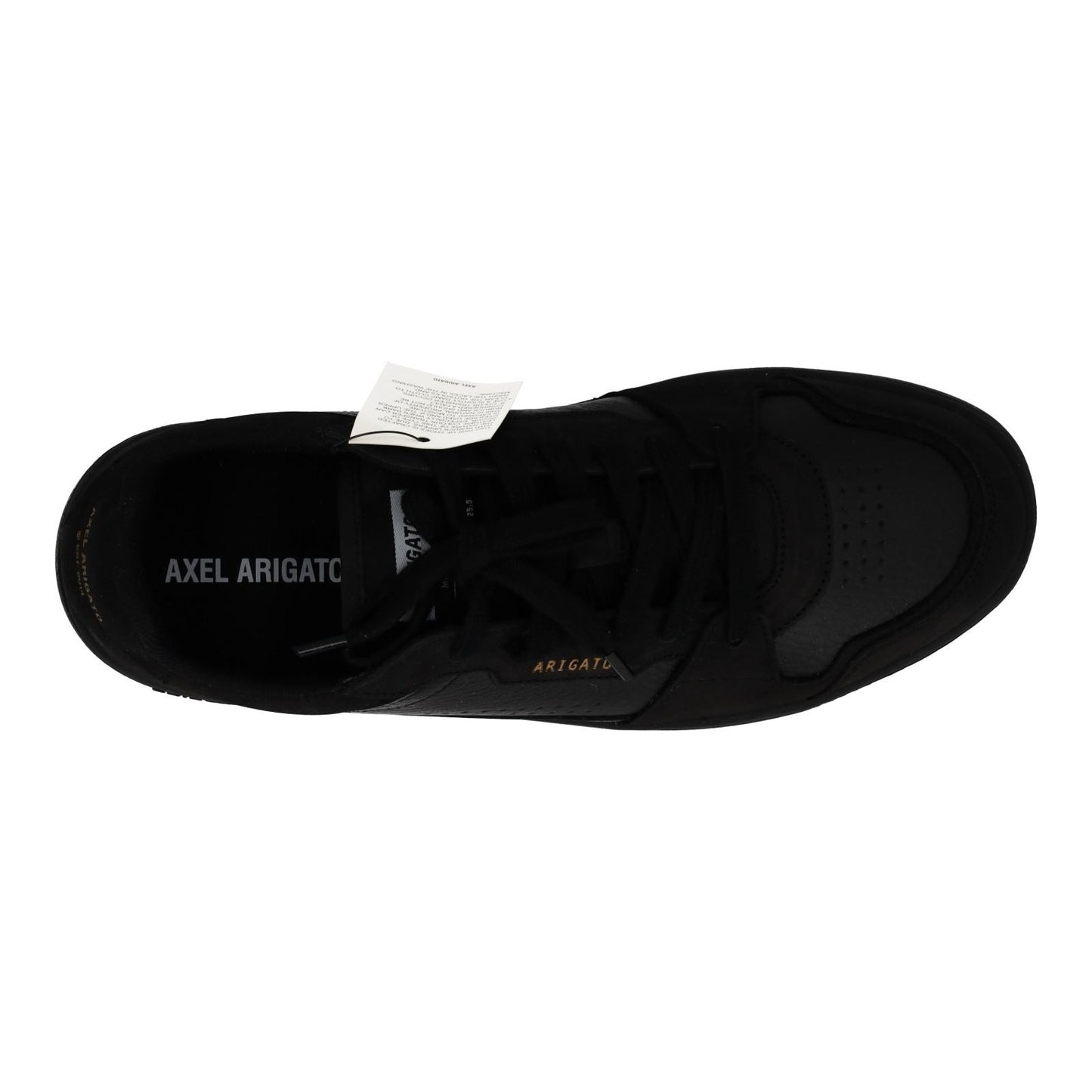 AXEL ARIGATO Trainers Dice Mono Sneaker Black Leather Suede UK6.5 NEW RRP215