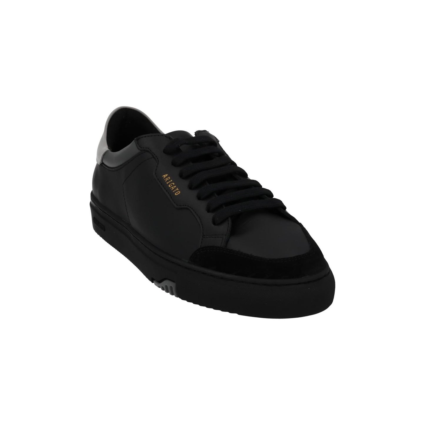 AXEL ARIGATO Trainers Clean 180 Low Top Lace Black Grey Leather UK7 NEW RRP220