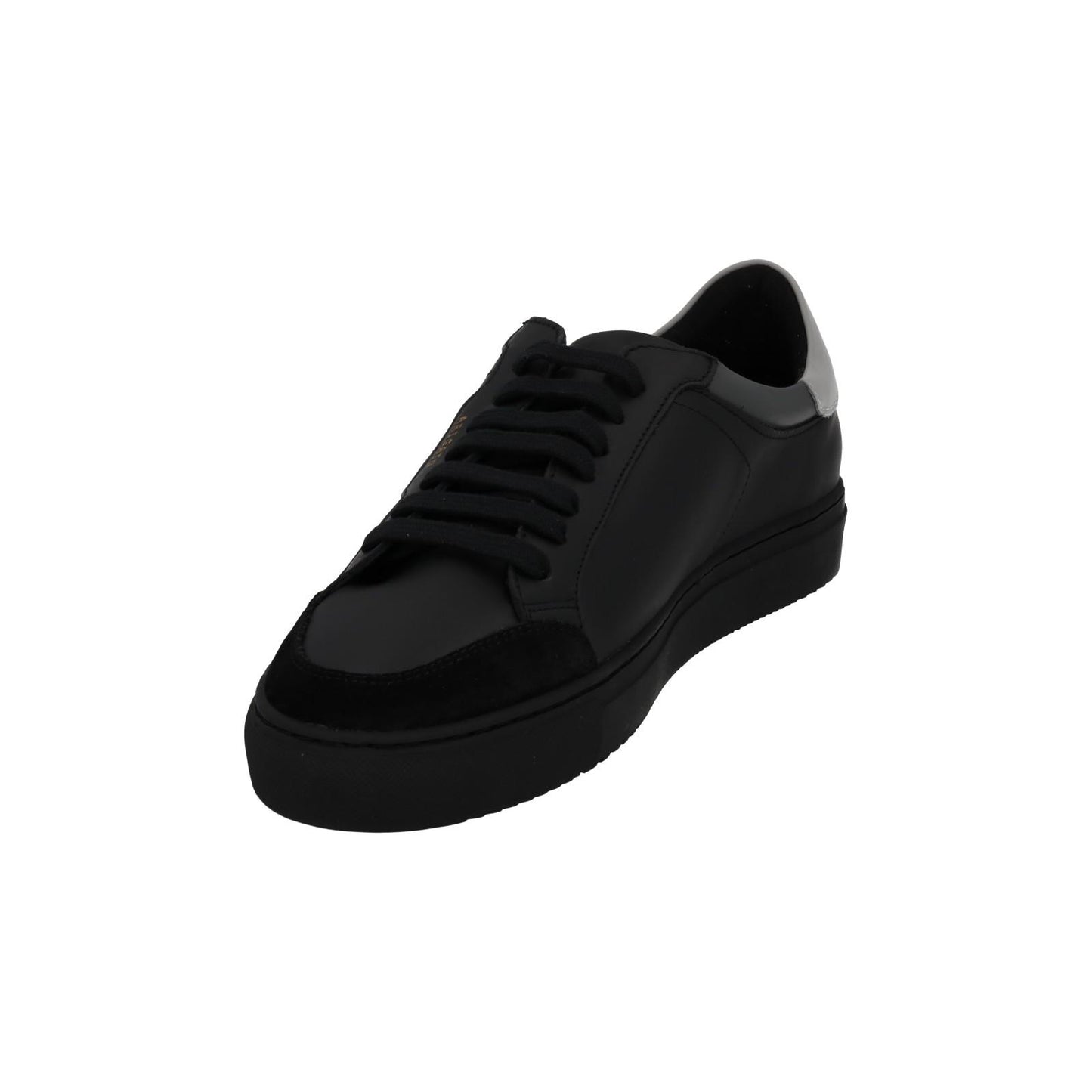 AXEL ARIGATO Trainers Clean 180 Low Top Lace Black Grey Leather UK7 NEW RRP220