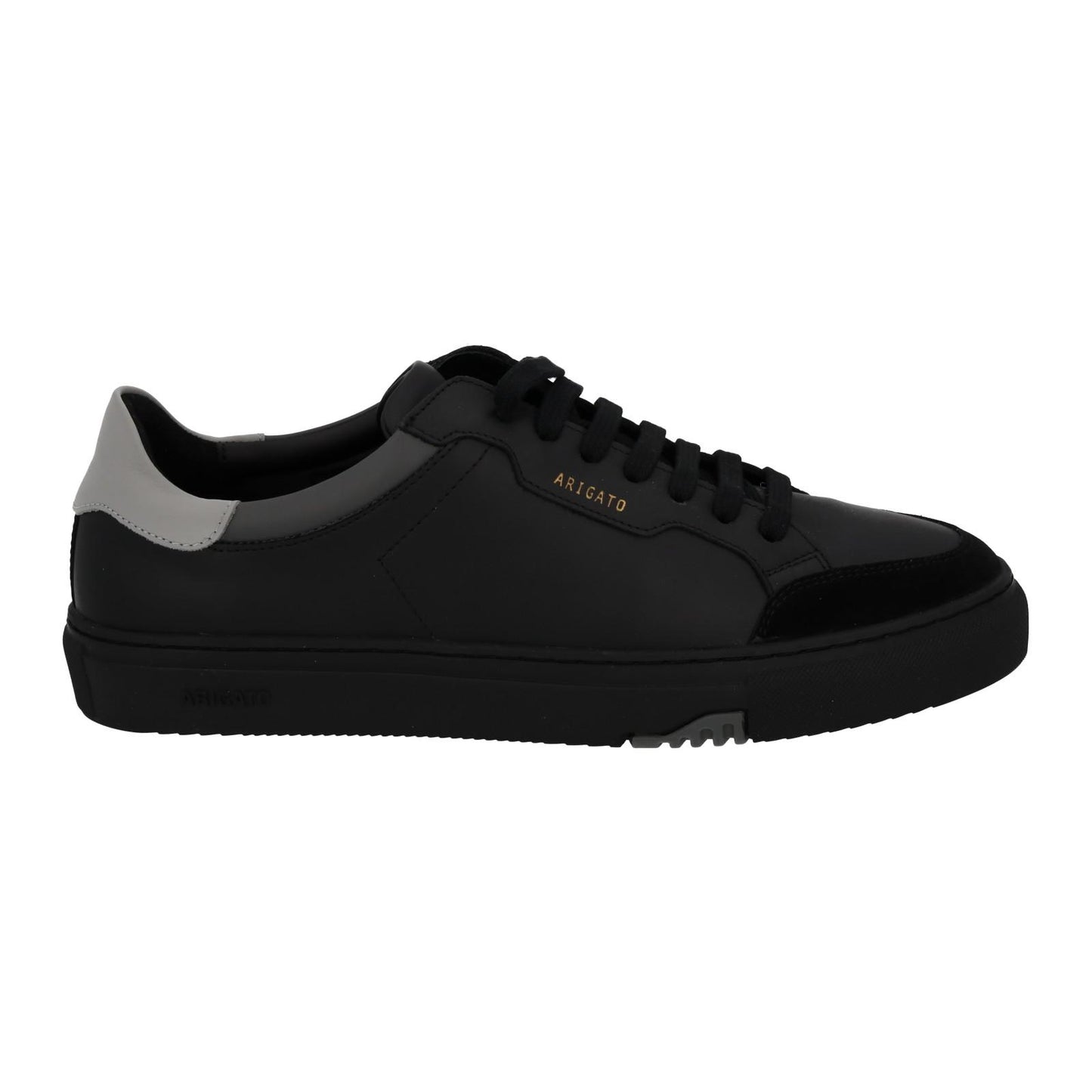 AXEL ARIGATO Trainers Clean 180 Low Top Lace Black Grey Leather UK9 NEW RRP220