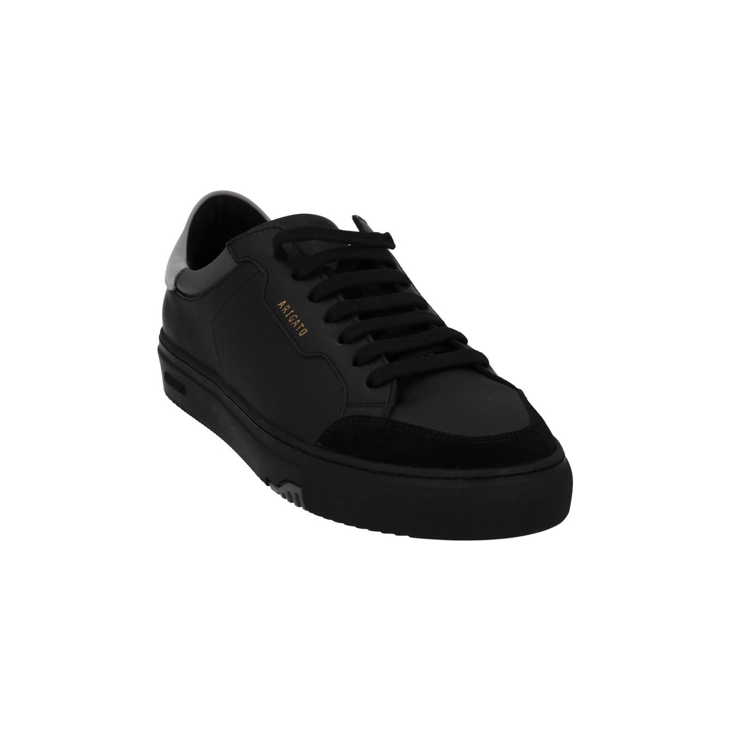 AXEL ARIGATO Trainers Clean 180 Low Top Lace Black Grey Leather UK9 NEW RRP220