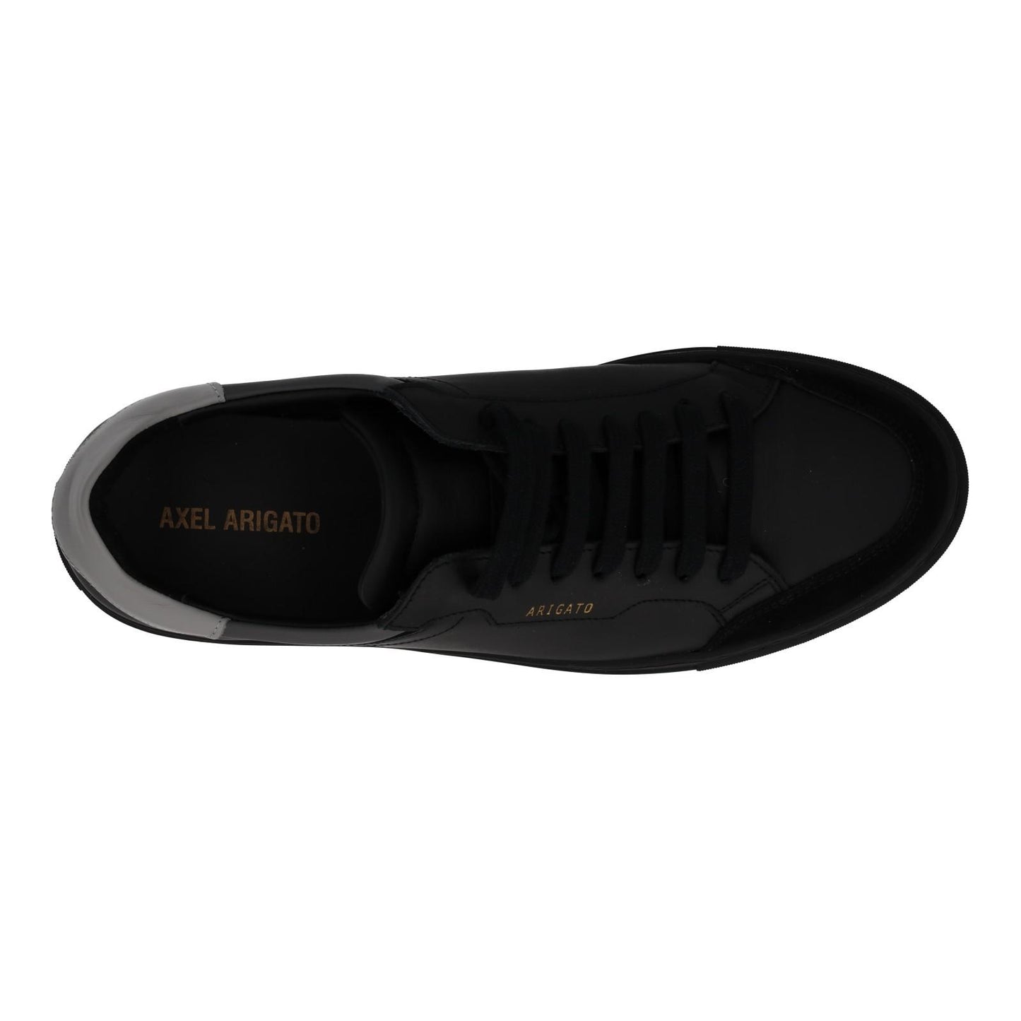 AXEL ARIGATO Trainers Clean 180 Low Top Lace Black Grey Leather UK9 NEW RRP220