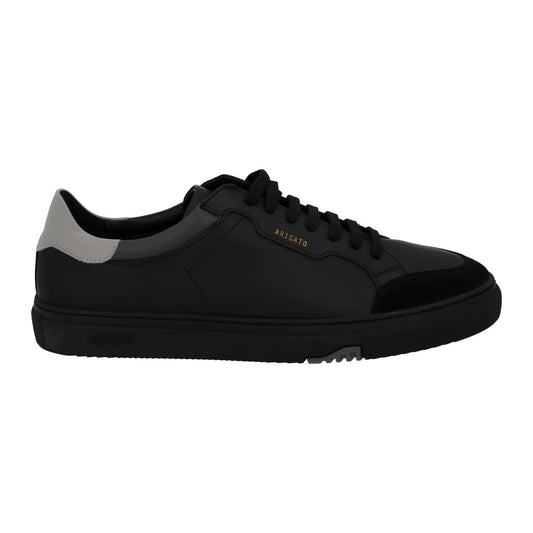 AXEL ARIGATO Trainers Clean 180 Low Top Lace Black Grey Leather UK12 NEW RRP220