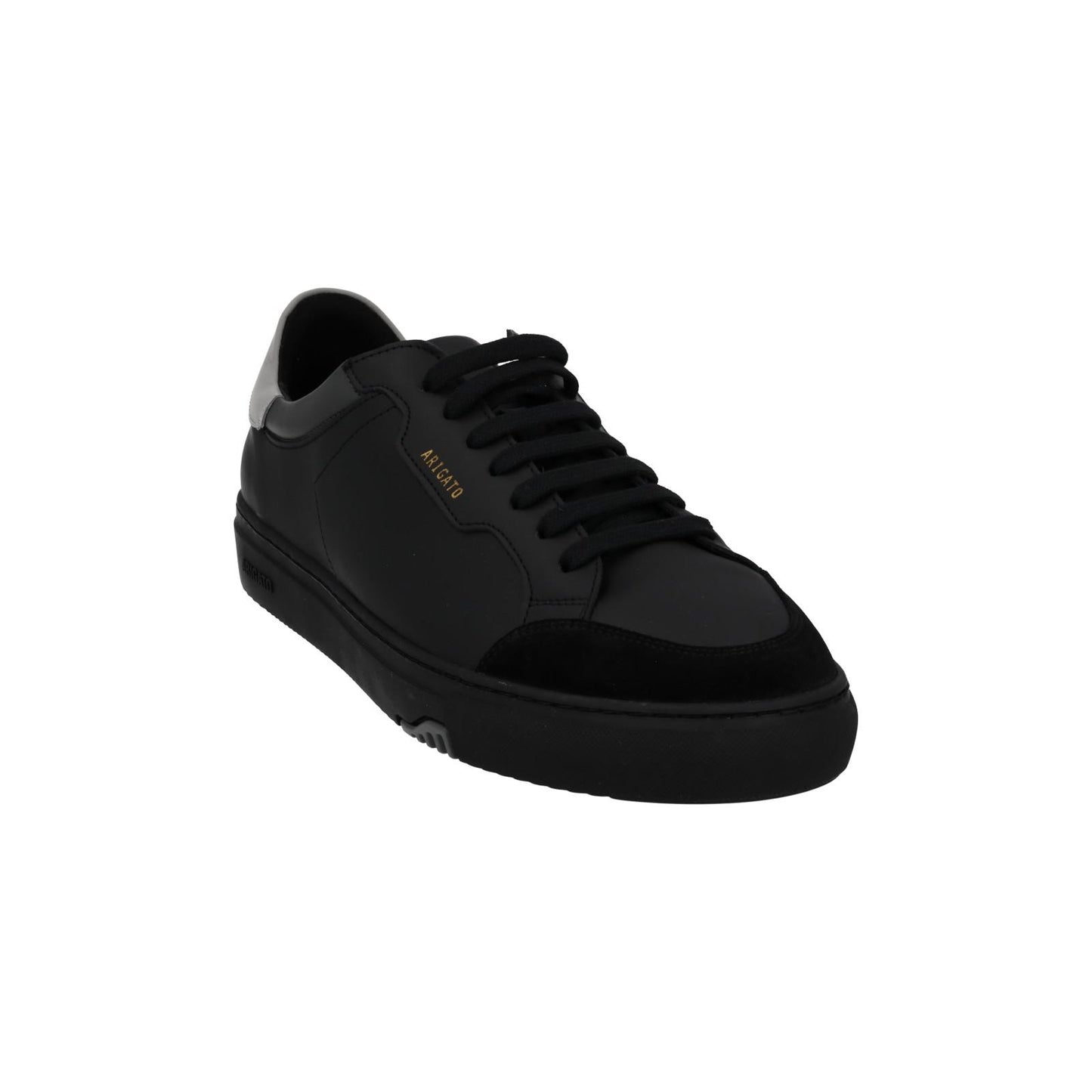 AXEL ARIGATO Trainers Clean 180 Low Top Lace Black Grey Leather UK12 NEW RRP220