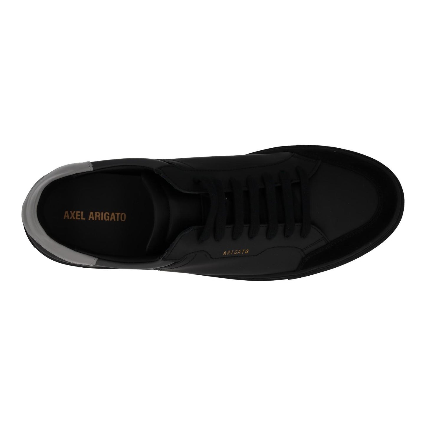 AXEL ARIGATO Trainers Clean 180 Low Top Lace Black Grey Leather UK12 NEW RRP220