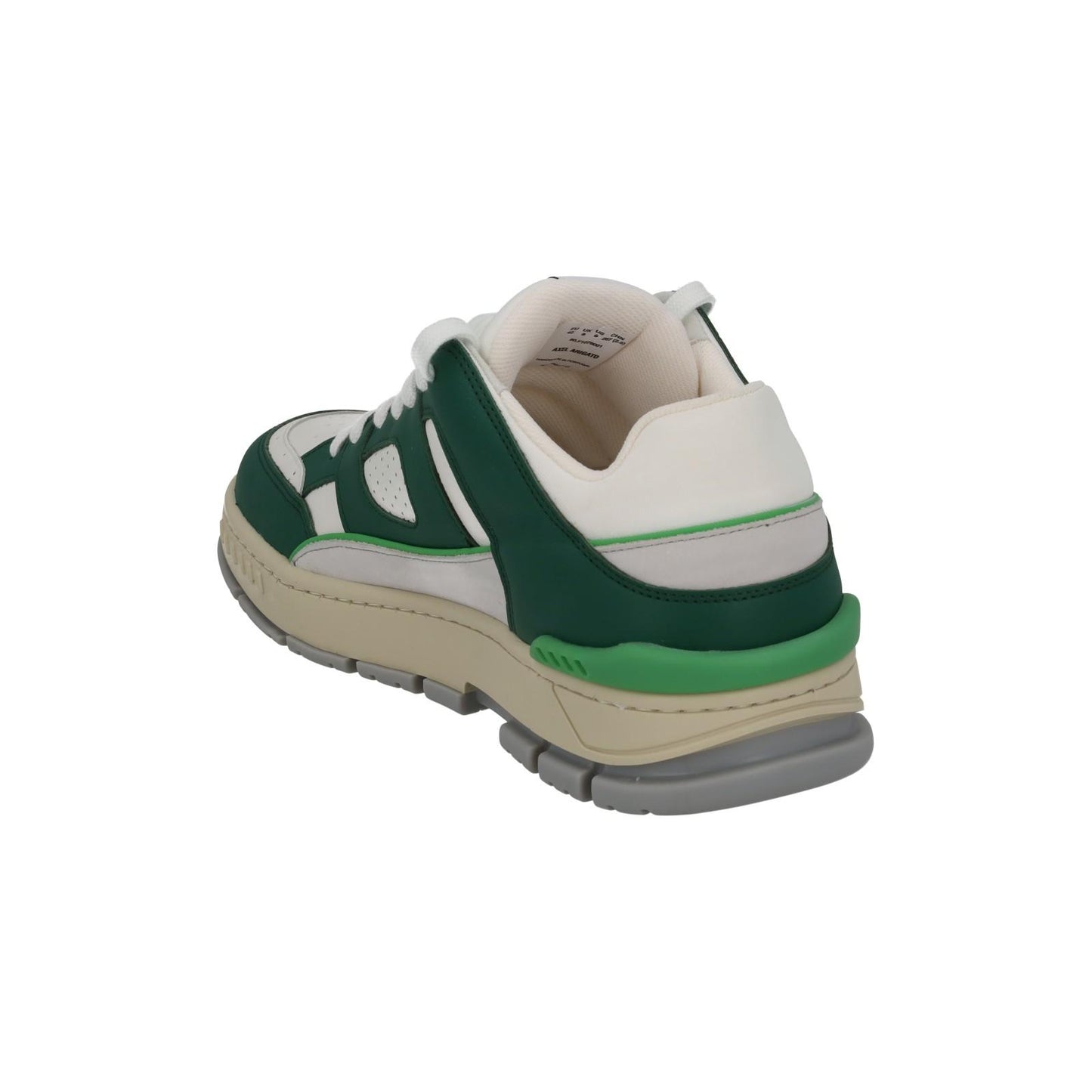 AXEL ARIGATO Trainers Area Low Sneakers White Green Leather NEW UK8 RRP265