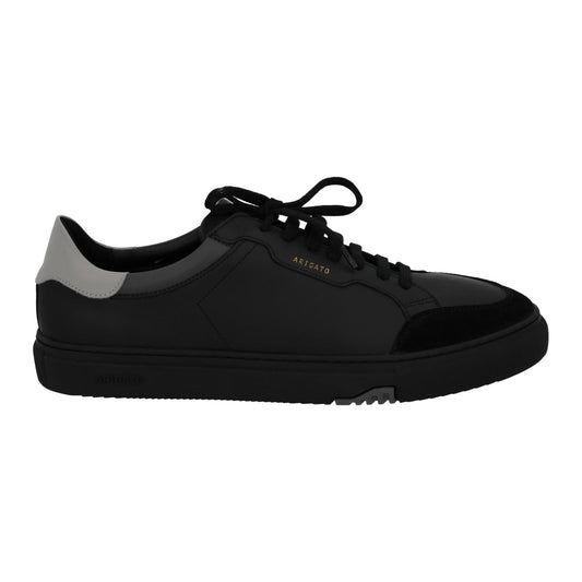 AXEL ARIGATO Trainers Clean 180 Lace Sneakers Black Grey Leather UK12 NEW RRP220