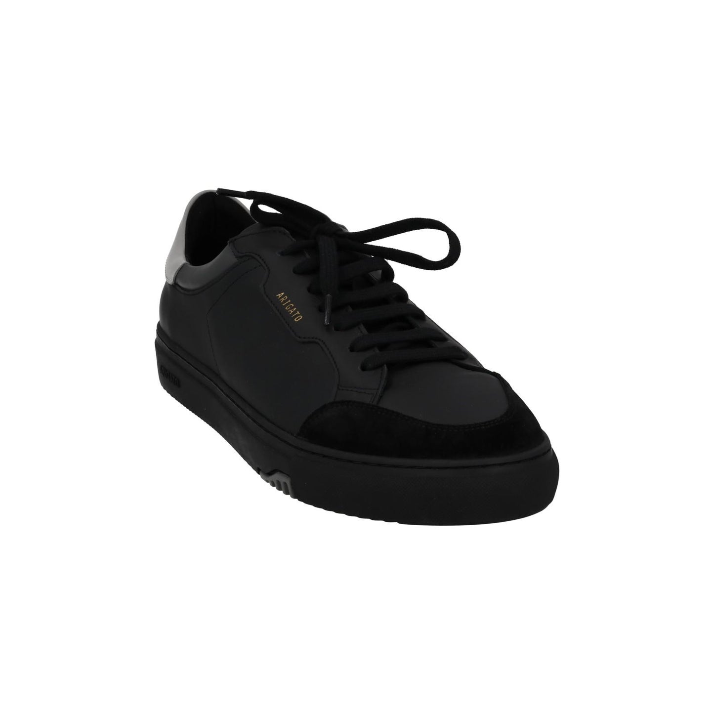 AXEL ARIGATO Trainers Clean 180 Lace Sneakers Black Grey Leather UK12 NEW RRP220