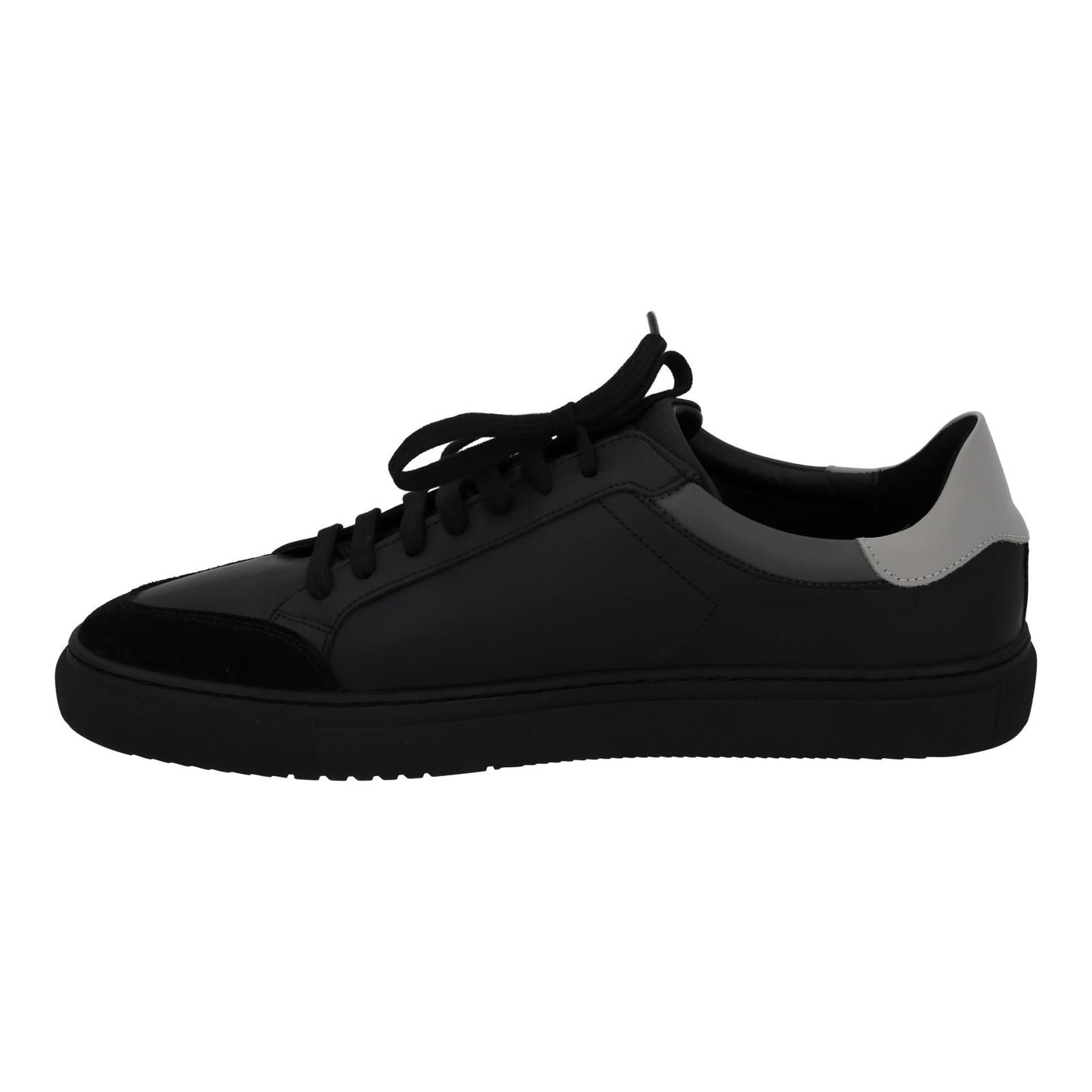 AXEL ARIGATO Trainers Clean 180 Lace Sneakers Black Grey Leather UK12 NEW RRP220