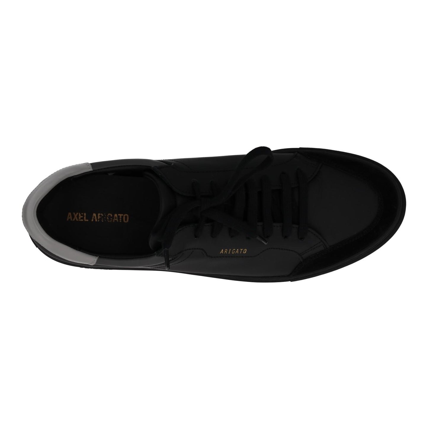 AXEL ARIGATO Trainers Clean 180 Lace Sneakers Black Grey Leather UK12 NEW RRP220
