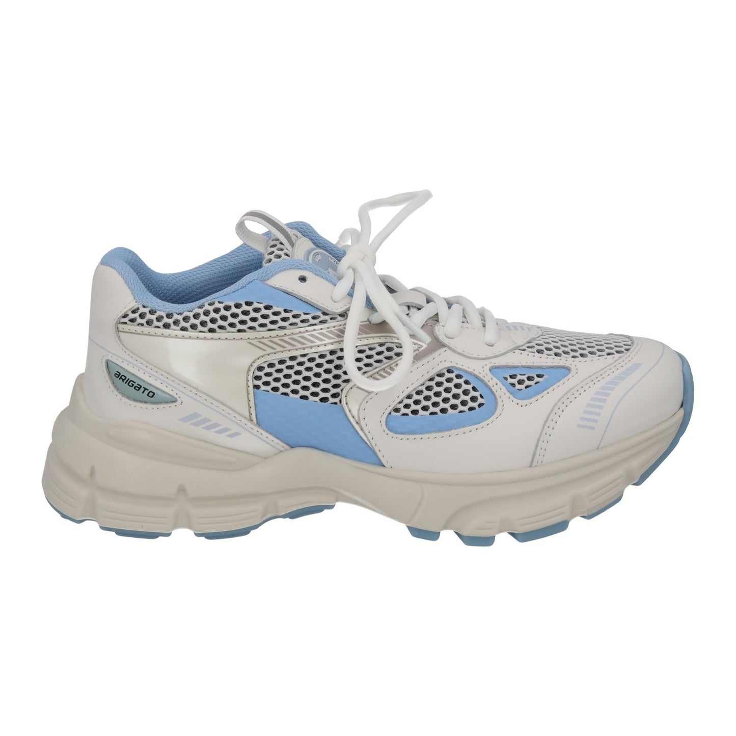 AXEL ARIGATO Trainers Marathon Runner White Blue Mesh Leather UK4 NEW RRP270