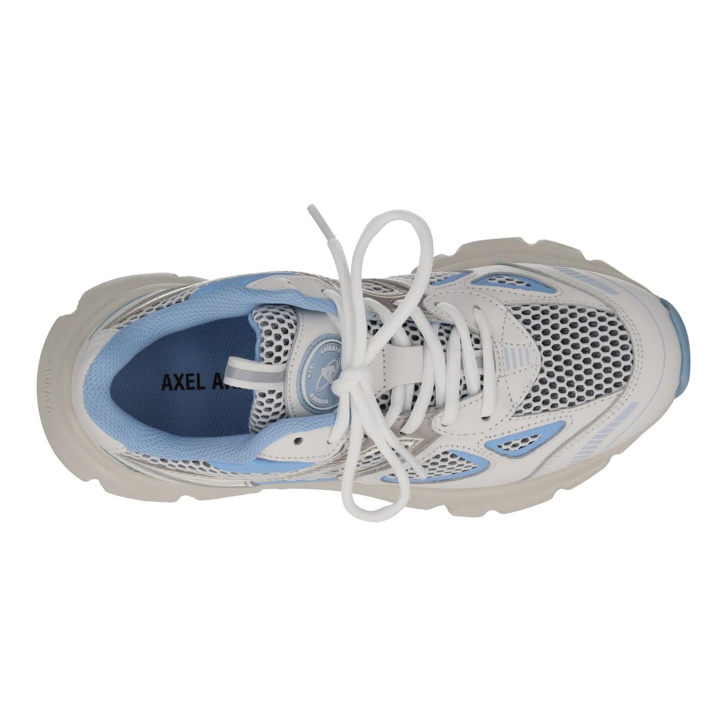 AXEL ARIGATO Trainers Marathon Runner White Blue Mesh Leather UK4 NEW RRP270