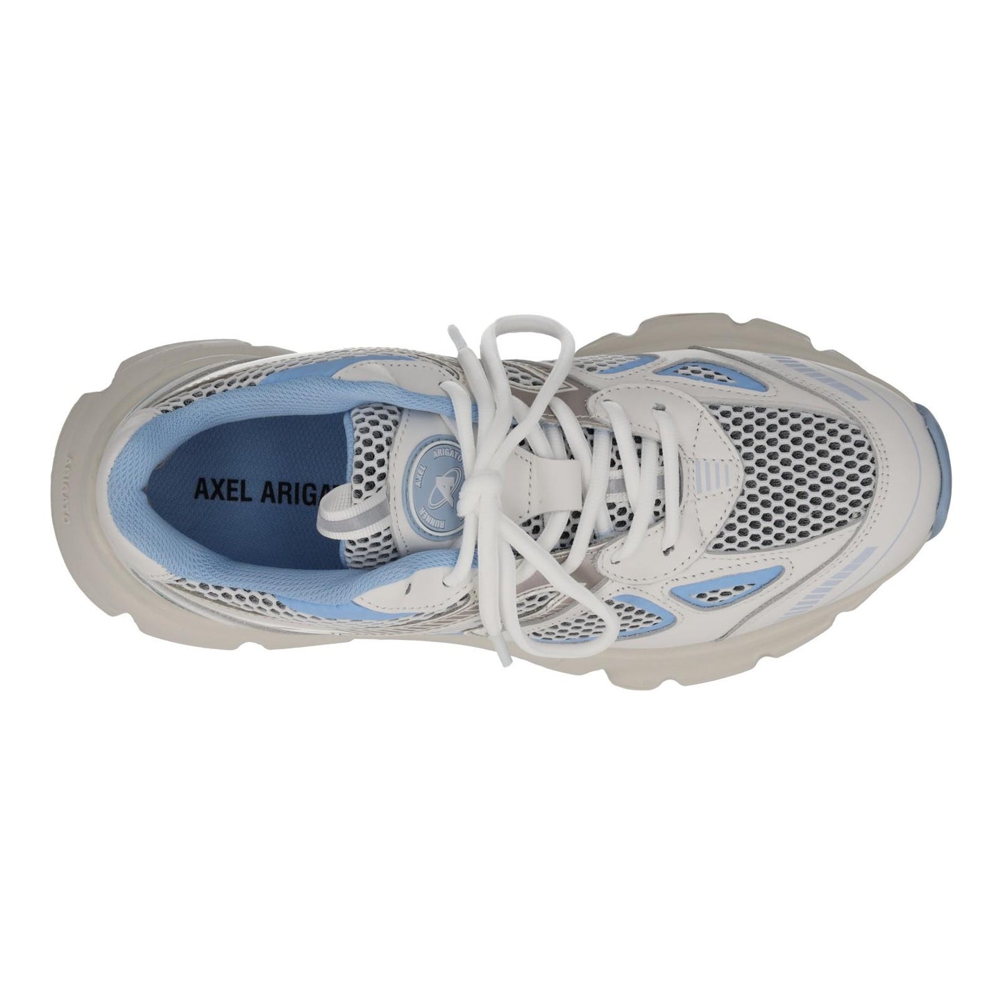 AXEL ARIGATO Trainers Marathon Runner White Blue Mesh Leather UK6 NEW RRP270