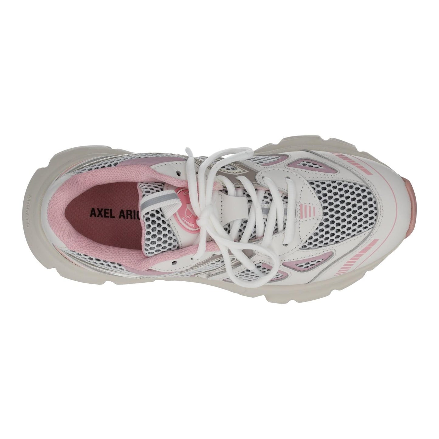AXEL ARIGATO Trainers Marathon Runner White Pink Mesh Leather UK4 NEW RRP270