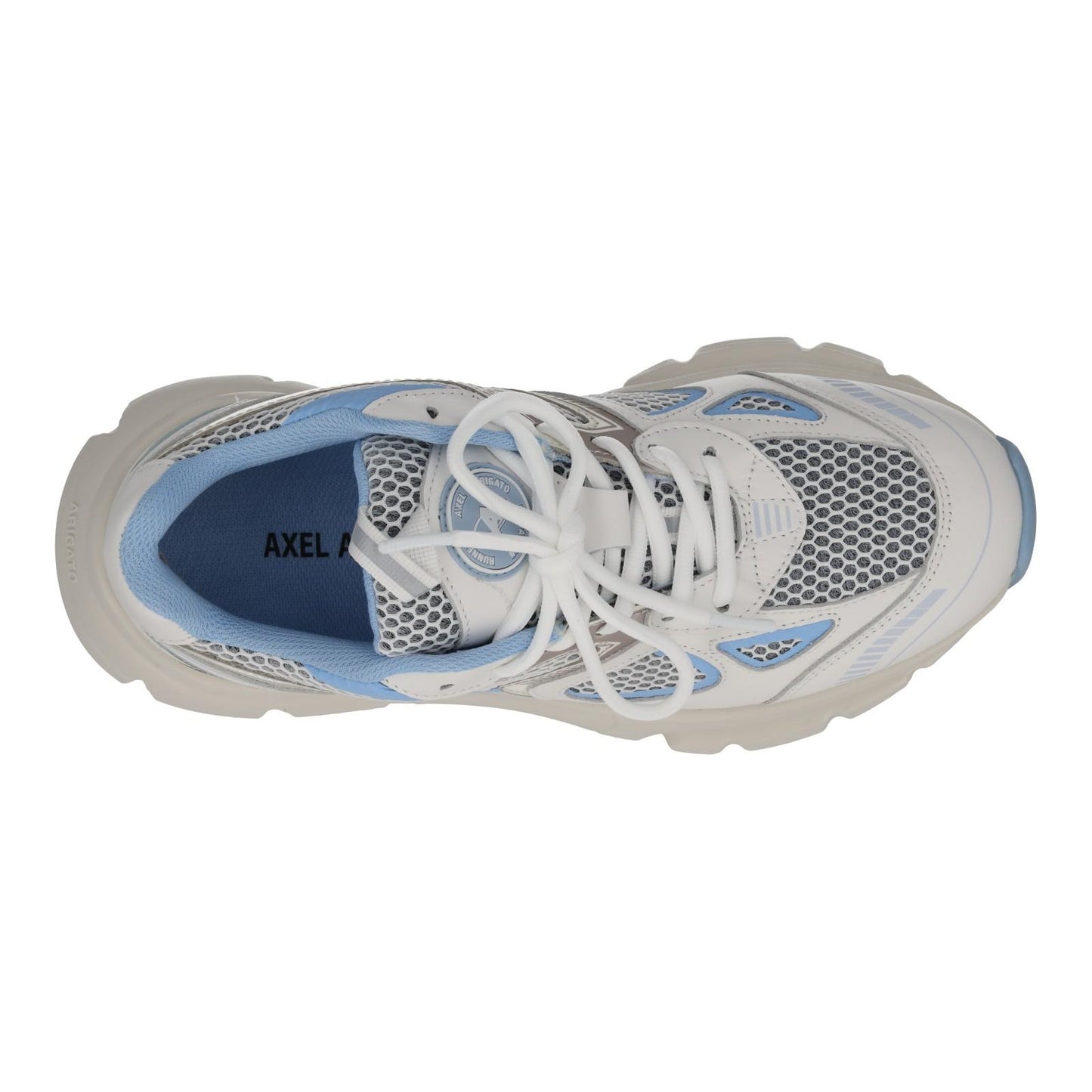 AXEL ARIGATO Trainers Marathon Runner White Blue Mesh Leather UK5 NEW RRP270