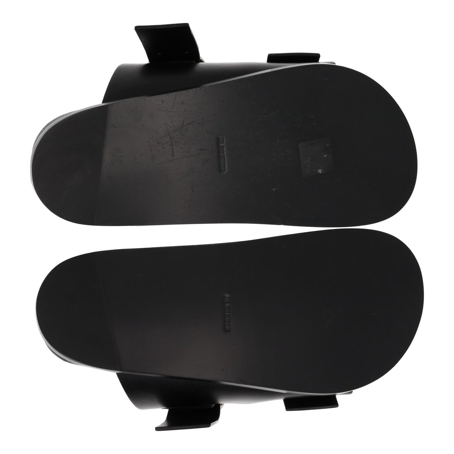 JIL SANDER Sandals Buckle Fussbet Slides Black Leather EU39 UK6 NEW RRP710
