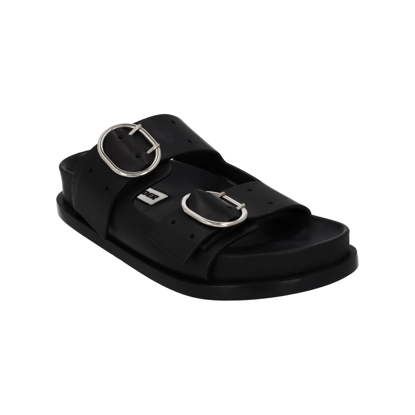 JIL SANDER Sandals Buckle Fussbet Slides Mule Black Leather EU36 UK3 NEW RRP710