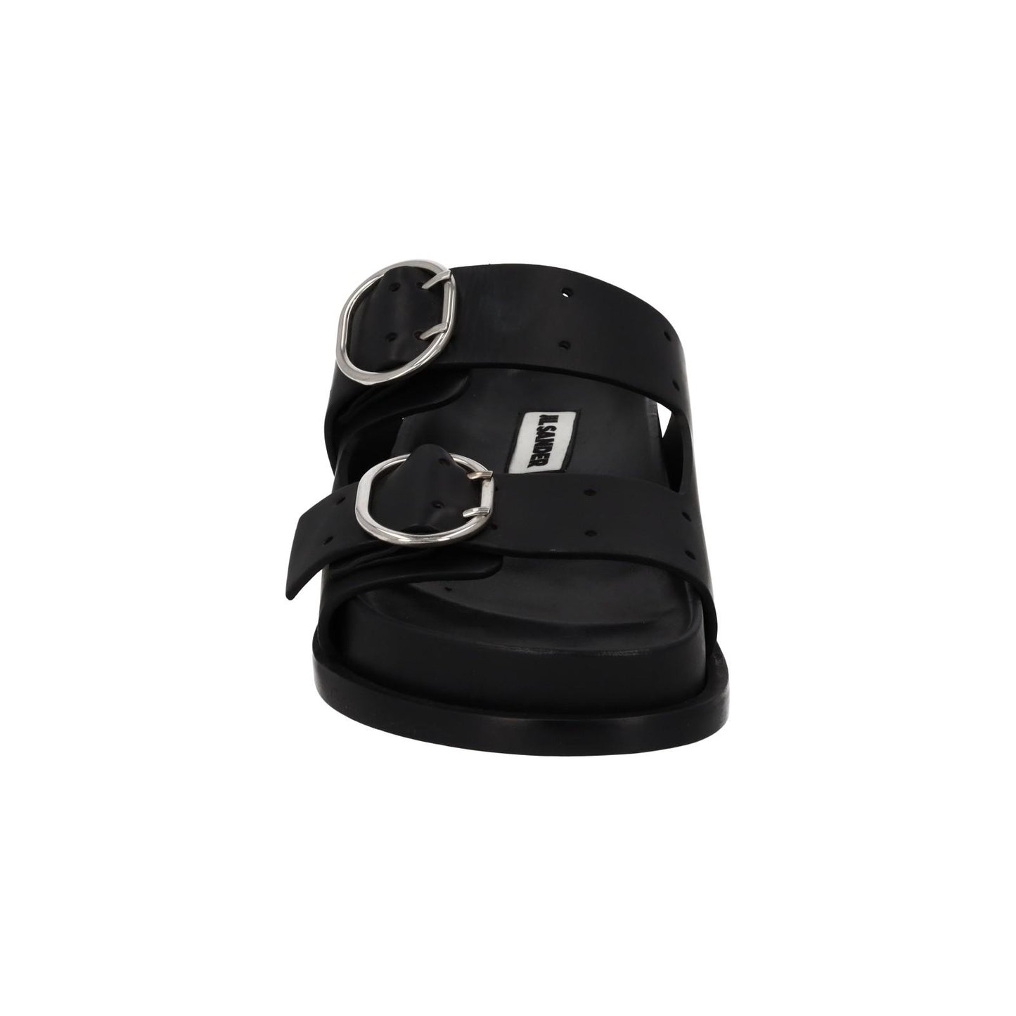 JIL SANDER Sandals Buckle Fussbet Slides Mule Black Leather EU36 UK3 NEW RRP710