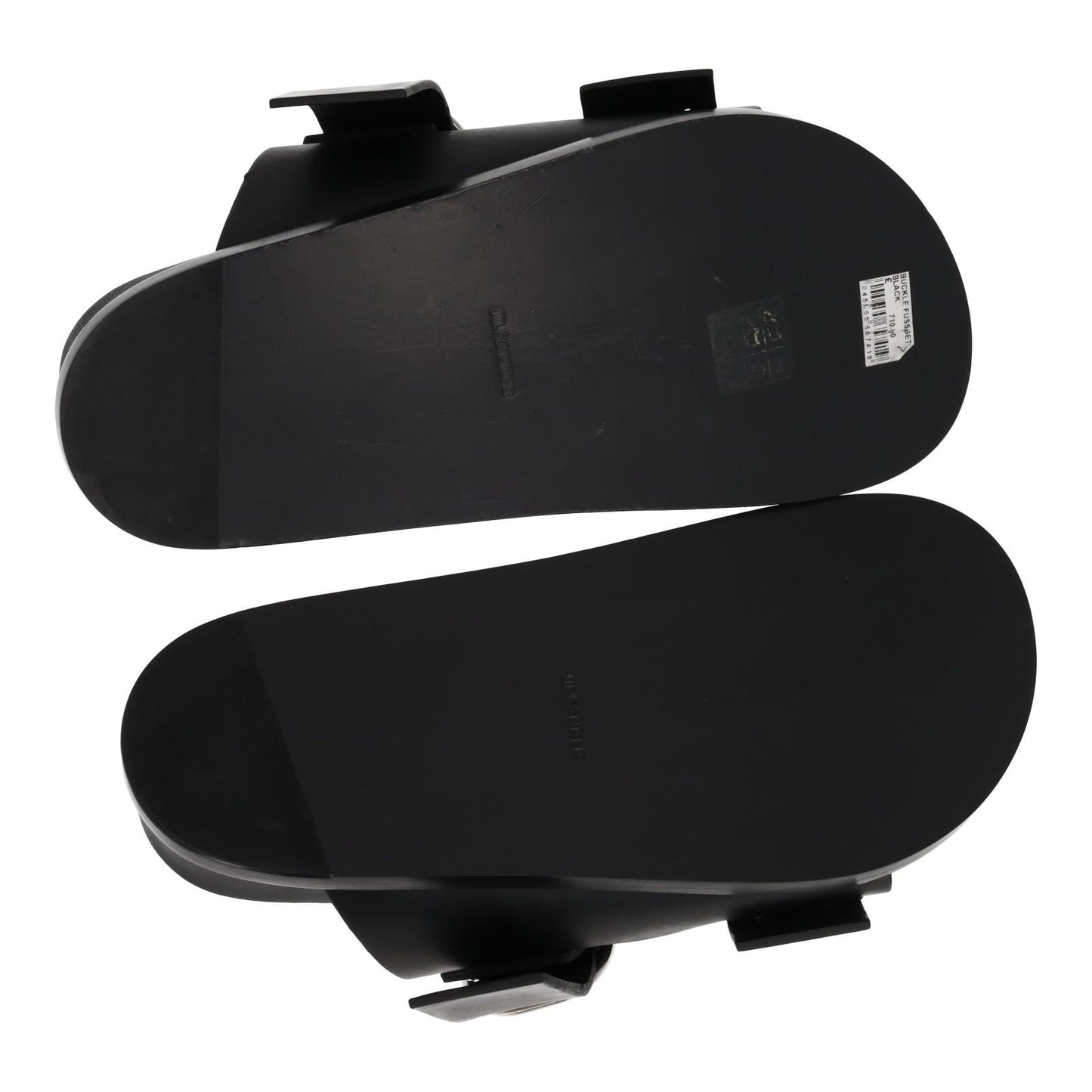 JIL SANDER Sandals Buckle Fussbet Slides Mule Black Leather EU36 UK3 NEW RRP710
