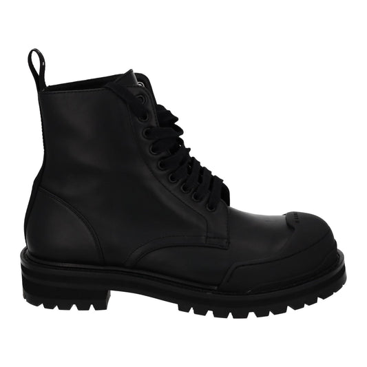 MARNI Dada Combat Boot Black Leather Chunk Sole EU41 UK8 NEW RRP795
