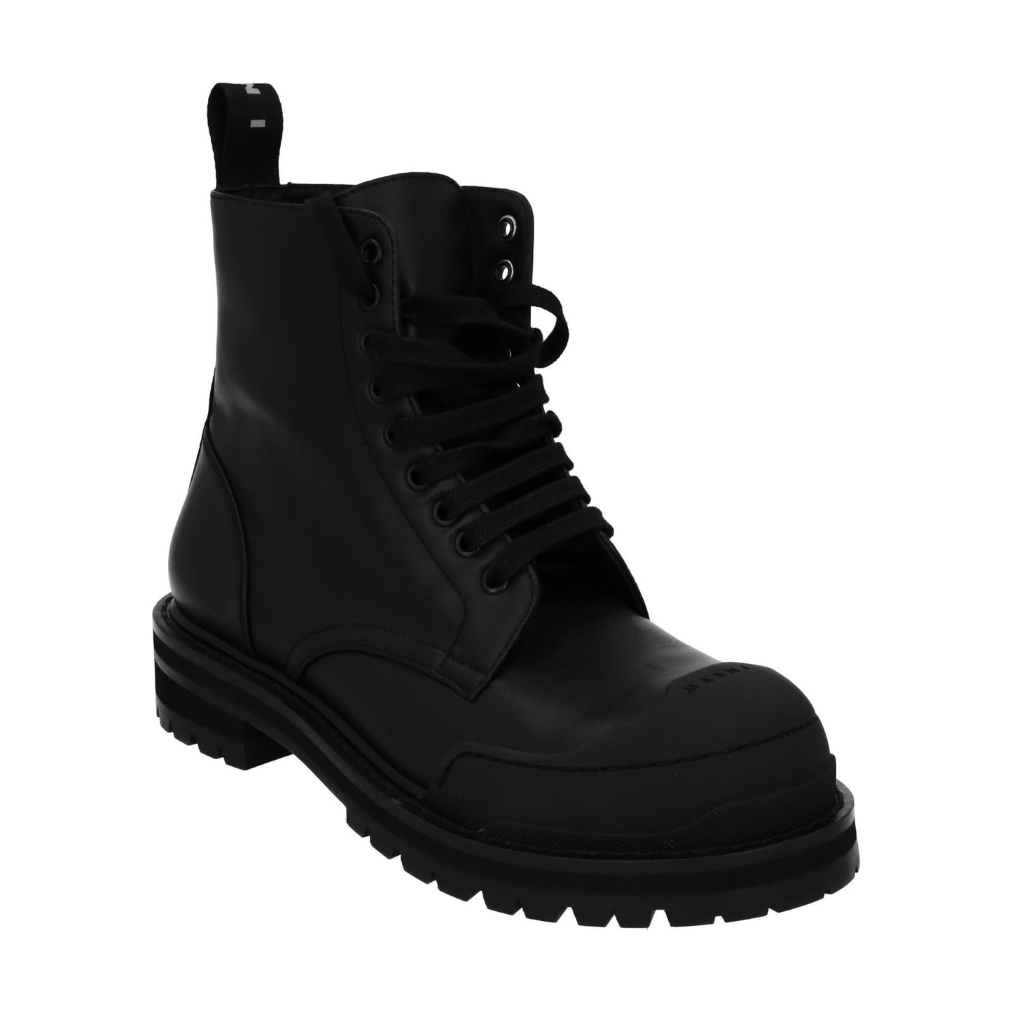 MARNI Dada Combat Boot Black Leather Chunk Sole EU41 UK8 NEW RRP795