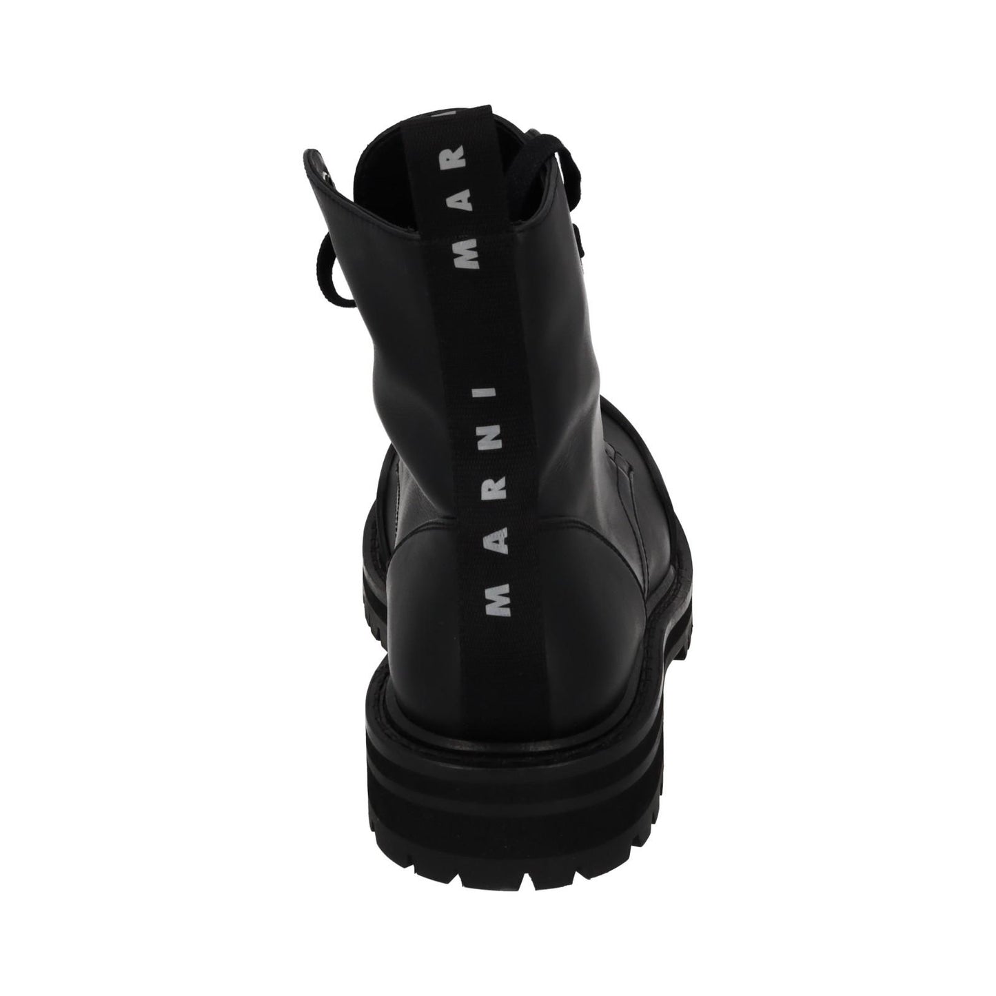 MARNI Dada Combat Boot Black Leather Chunk Sole EU41 UK8 NEW RRP795