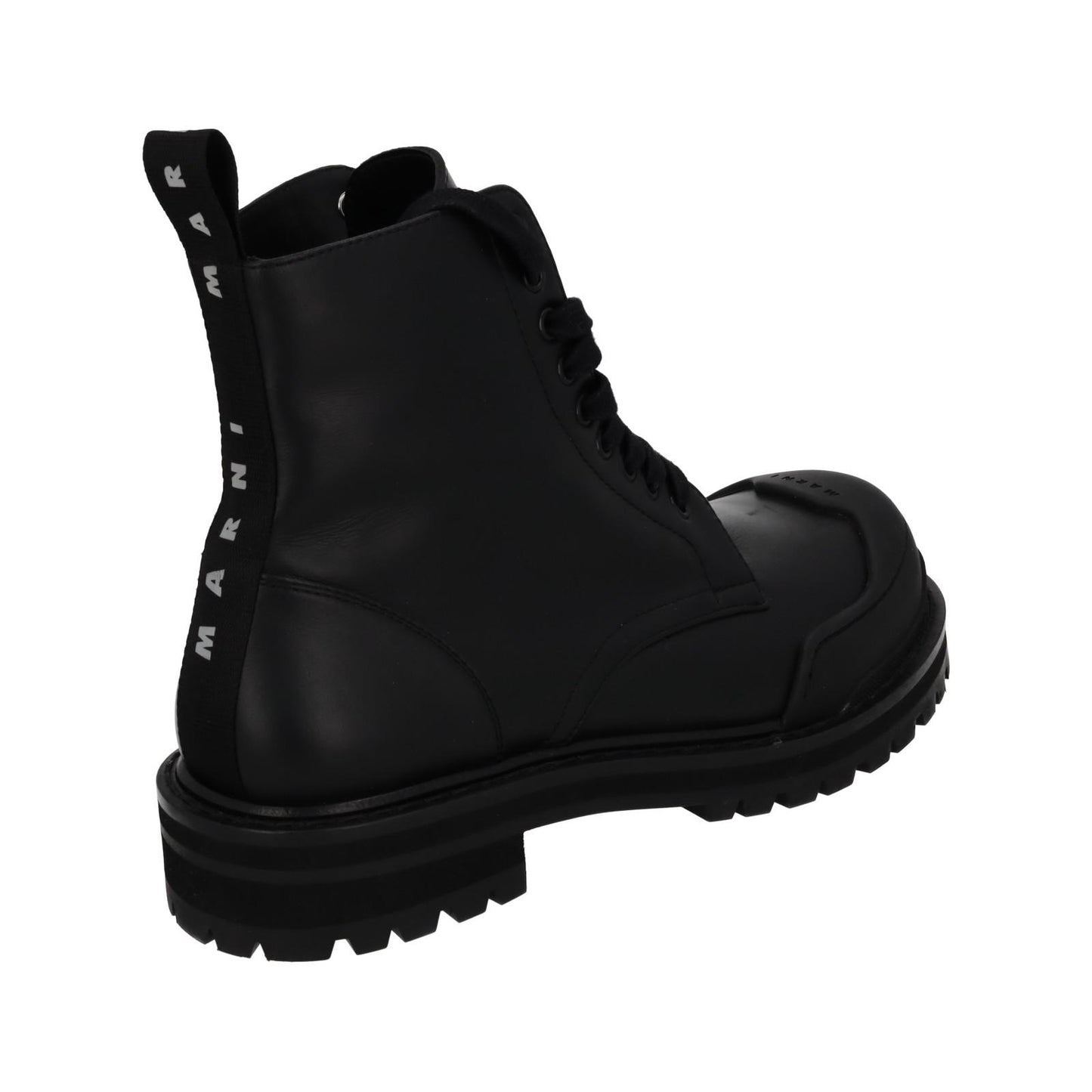 MARNI Dada Combat Boot Black Leather Chunk Sole EU41 UK8 NEW RRP795