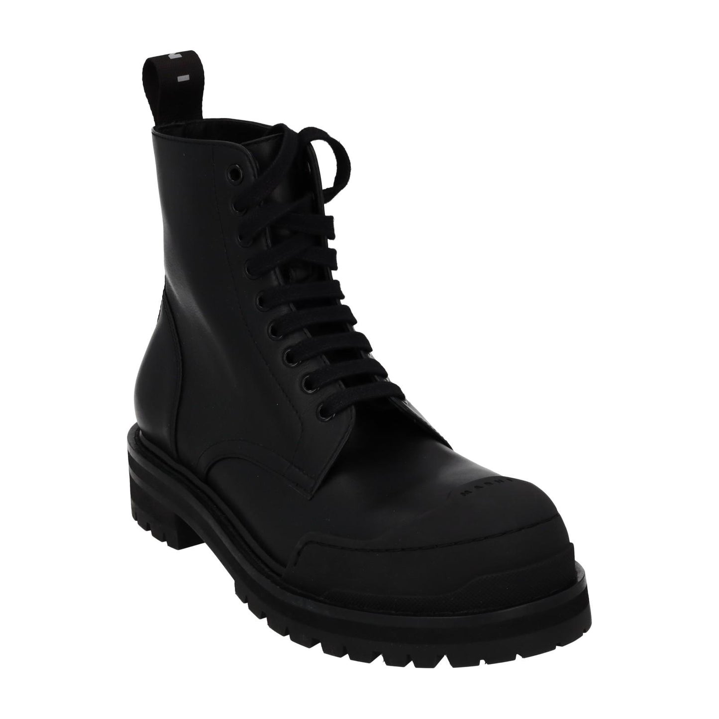 MARNI Dada Combat Boot Black Leather Chunk Sole EU40 UK7 NEW RRP795
