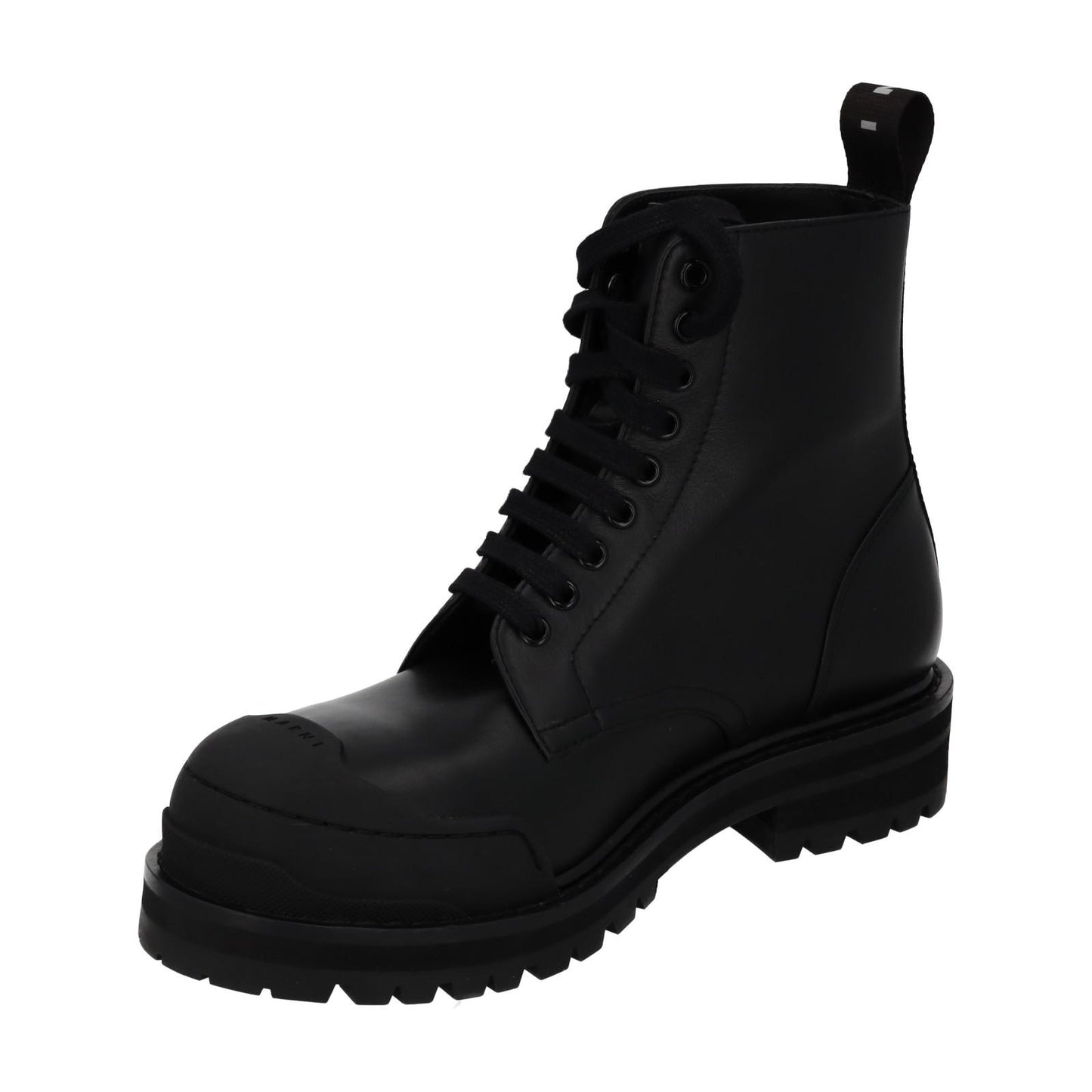 MARNI Dada Combat Boot Black Leather Chunk Sole EU40 UK7 NEW RRP795