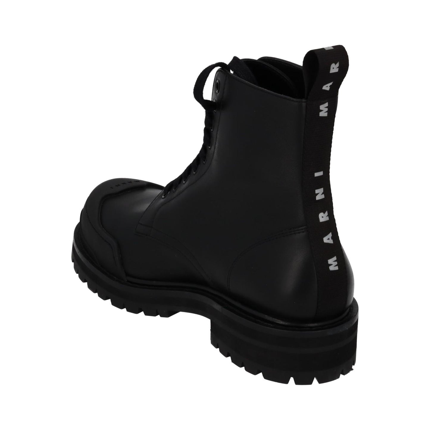 MARNI Dada Combat Boot Black Leather Chunk Sole EU40 UK7 NEW RRP795