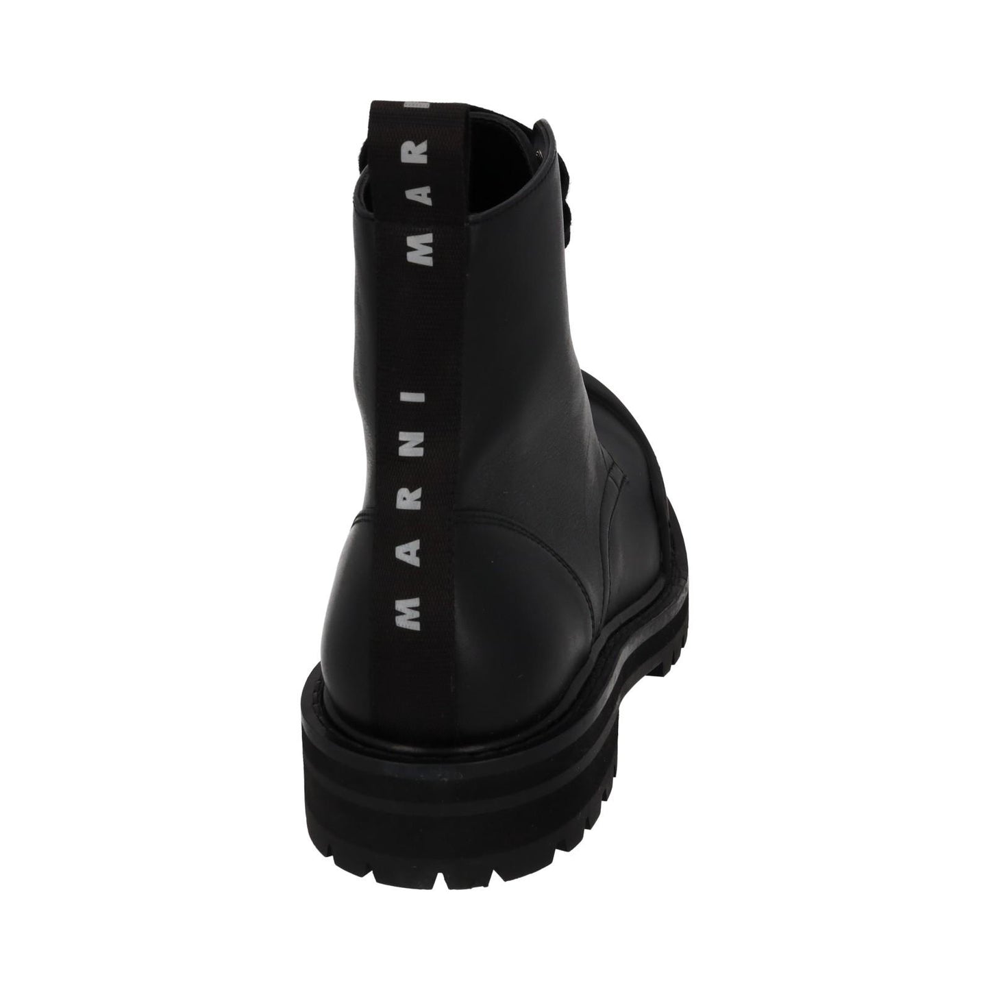 MARNI Dada Combat Boot Black Leather Chunk Sole EU40 UK7 NEW RRP795