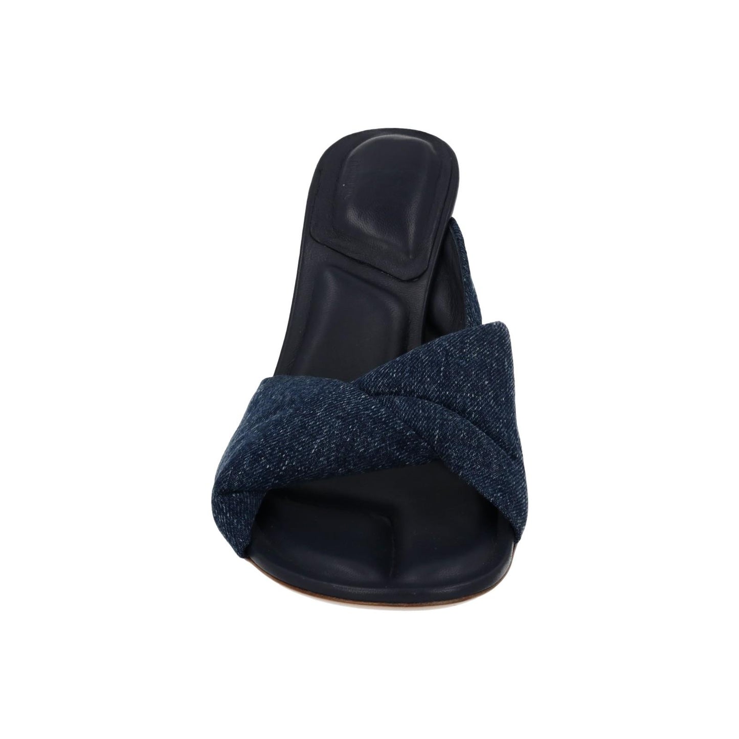 JACQUEMUS Demin Sandals Les Mule Bagnu Stacked Heel Blue EU38 UK5 NEW RRP545