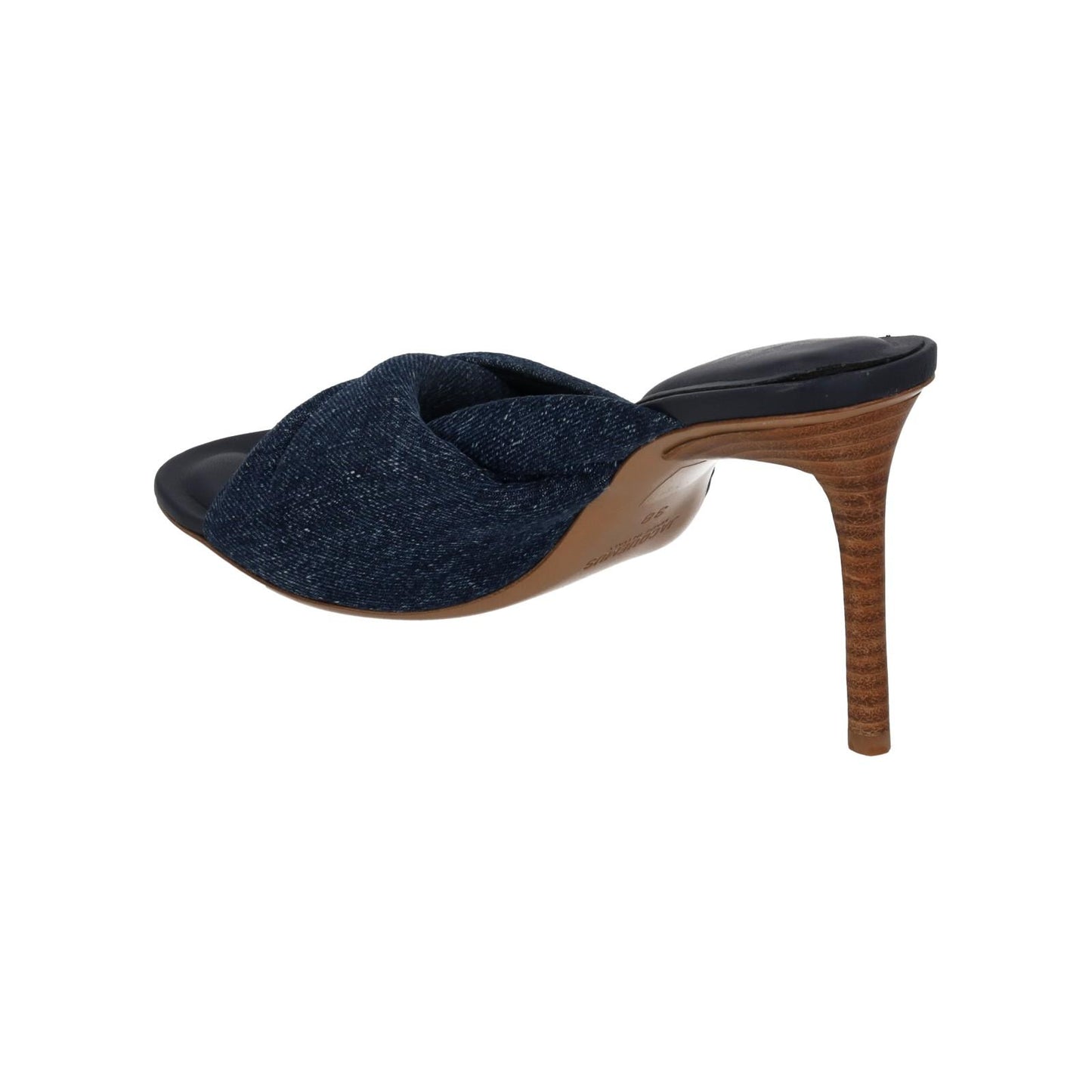 JACQUEMUS Demin Sandals Les Mule Bagnu Stacked Heel Blue EU38 UK5 NEW RRP545
