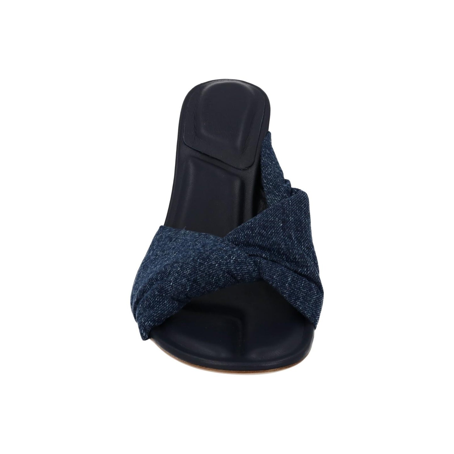 JACQUEMUS Demin Sandals Les Mule Bagnu Stacked Heel Blue EU40 UK7 NEW RRP545