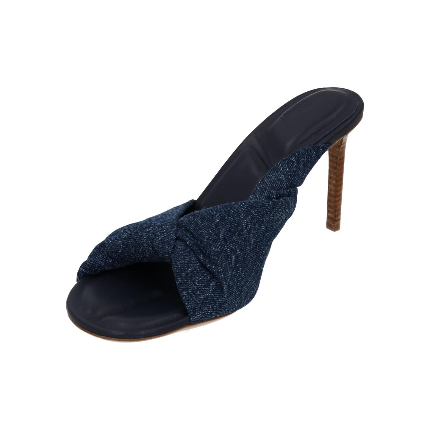 JACQUEMUS Demin Sandals Les Mule Bagnu Stacked Heel Blue EU40 UK7 NEW RRP545