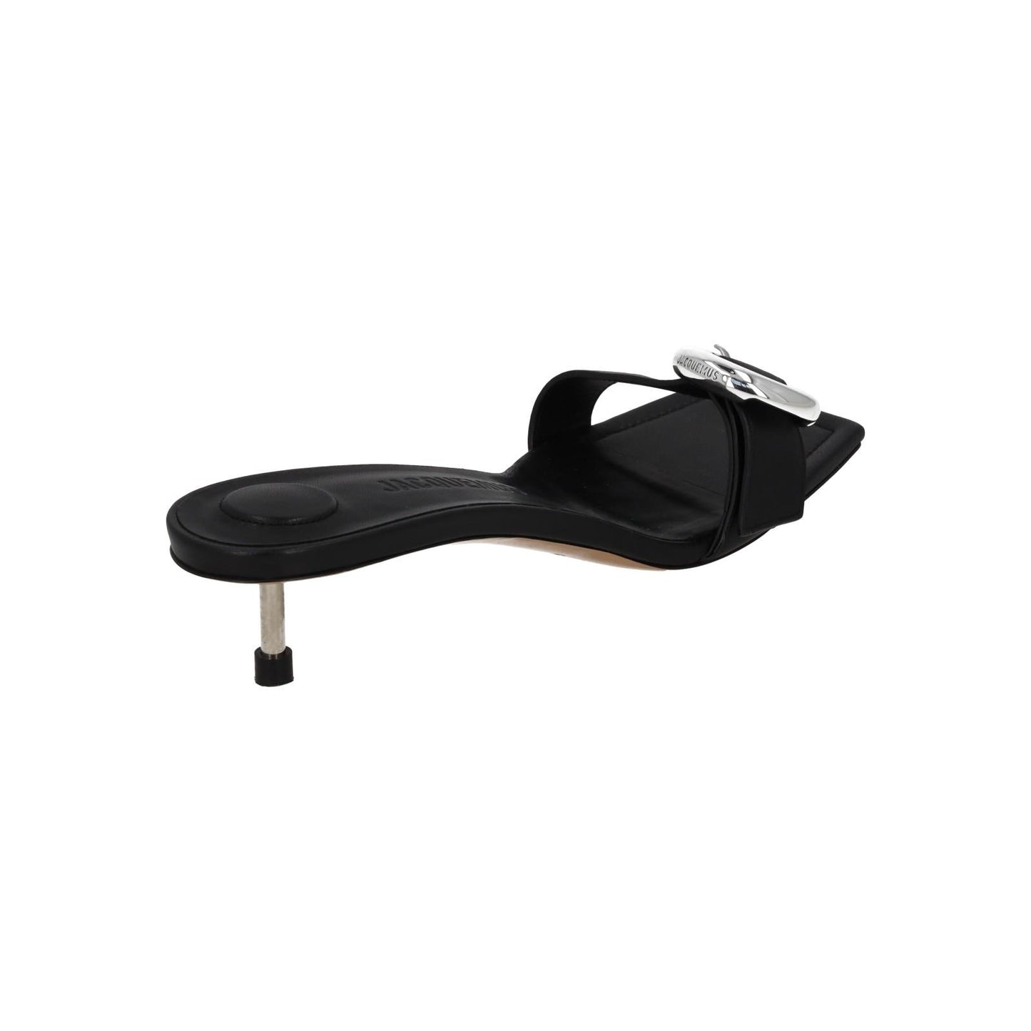 JACQUEMUS Mule Sandal Regalo Basse Kitten Heel Black Leather UK6 NEW RRP575